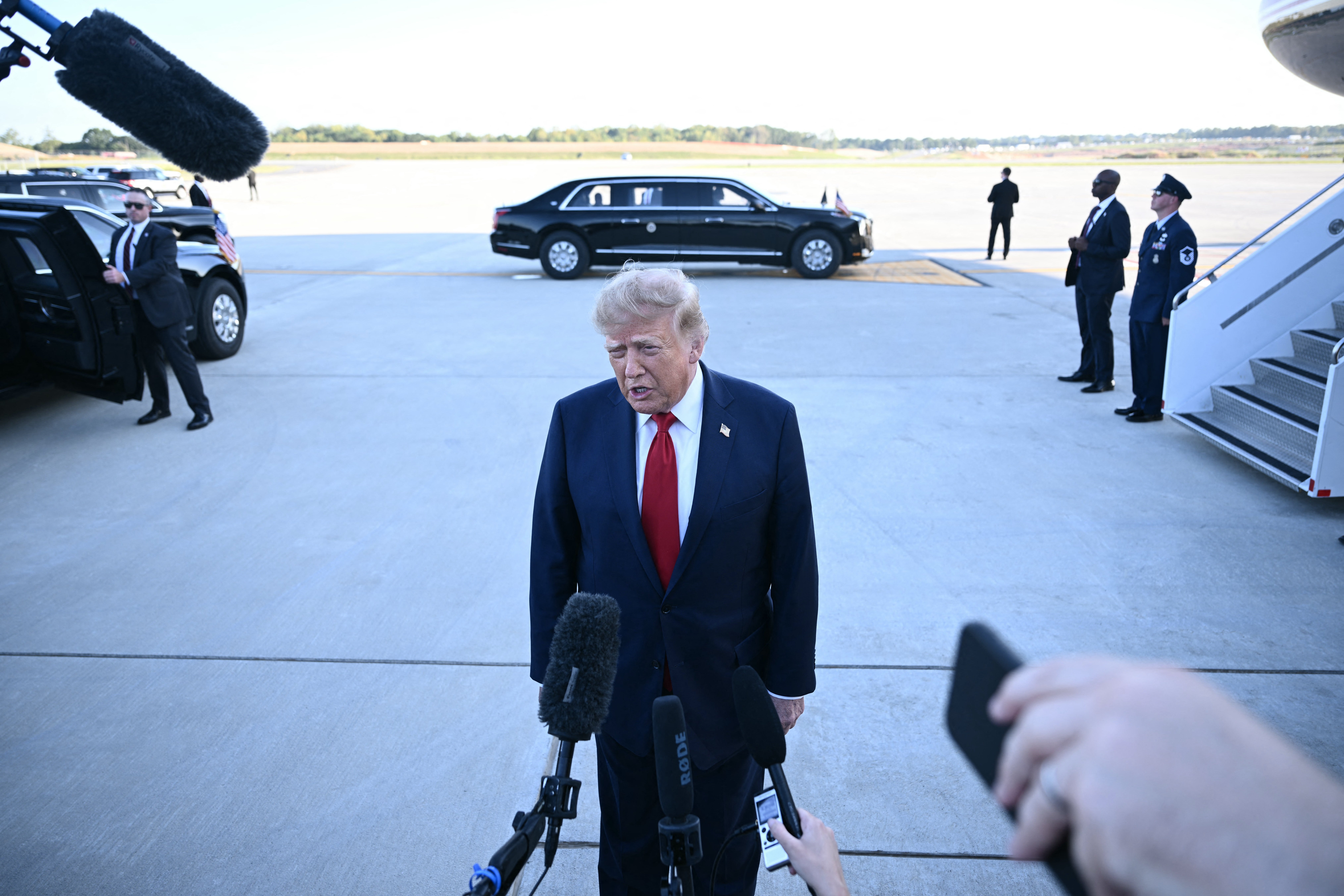 Trump gives AI a new name in off-the-rails rant tying guardrails to climate change: ‘Nobody was dead’