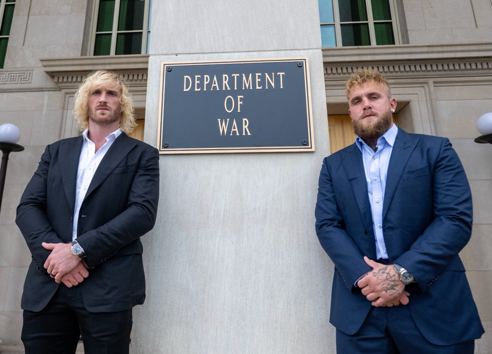'We just got the pleasure and the privilege of getting a tour of the Pentagon and what a cool experience,' Logan remarked, while addressing service members