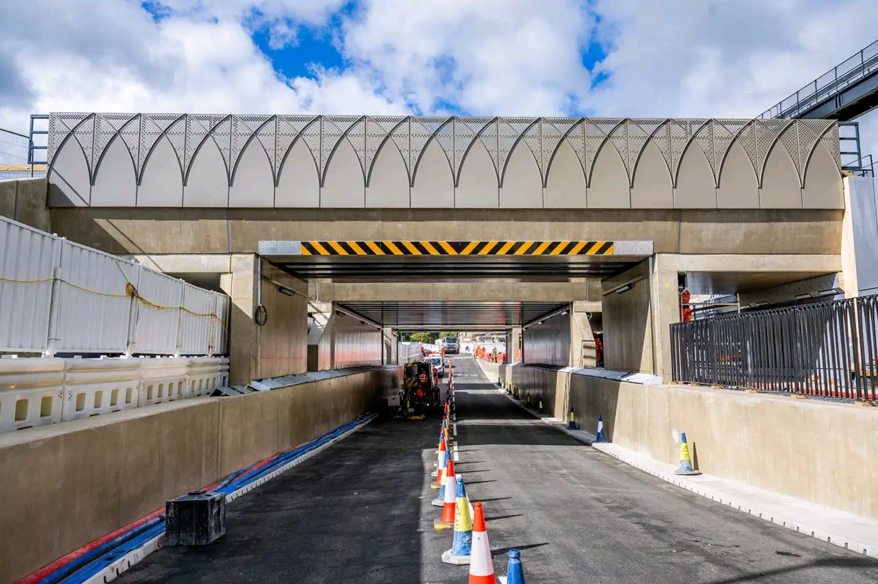 The construction of a bridge over Botley Road took more than three and a half years to finish