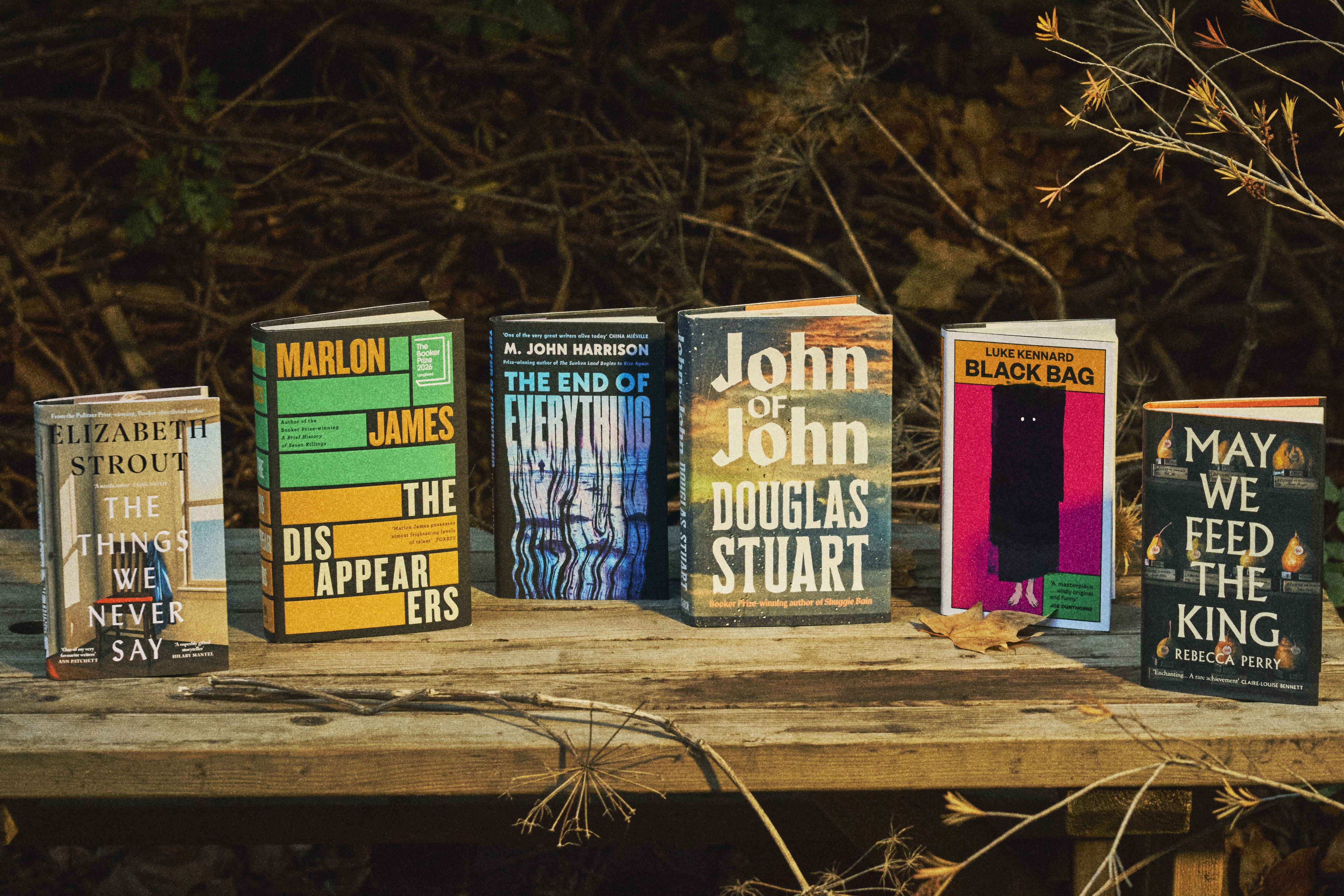 This year’s list features six titles that span a range of genres from dystopian fiction to contemporary realism, and campus satire to historical fiction (Yuki Sugiura for Booker Prize Foundation)
