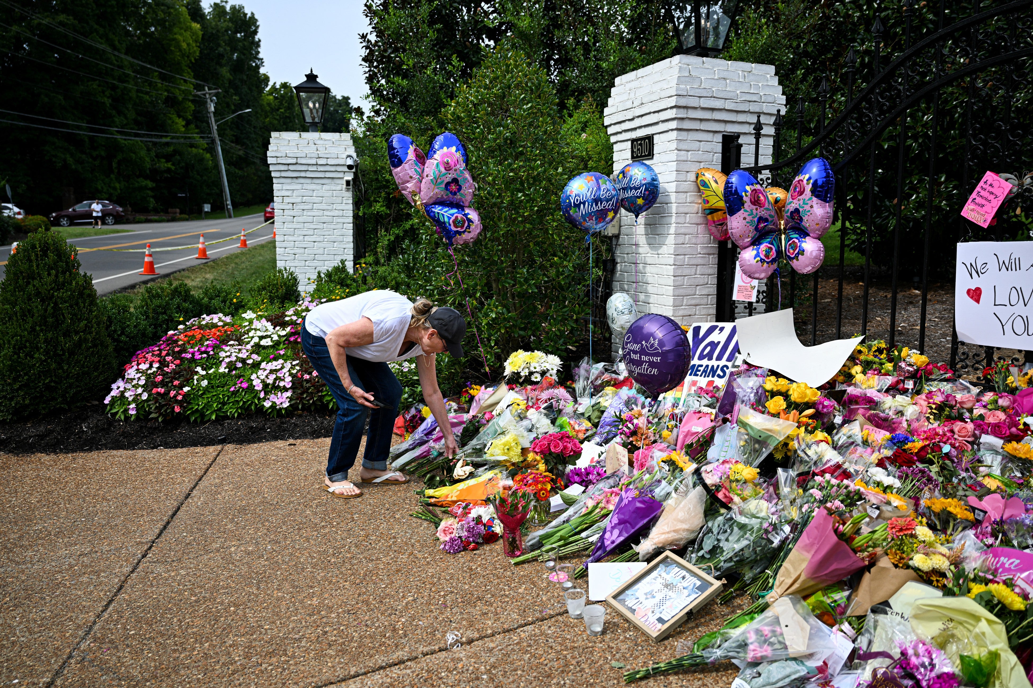 The shake-up over Dolly Parton's property security comes nearly a month after her death (AFP/Getty)