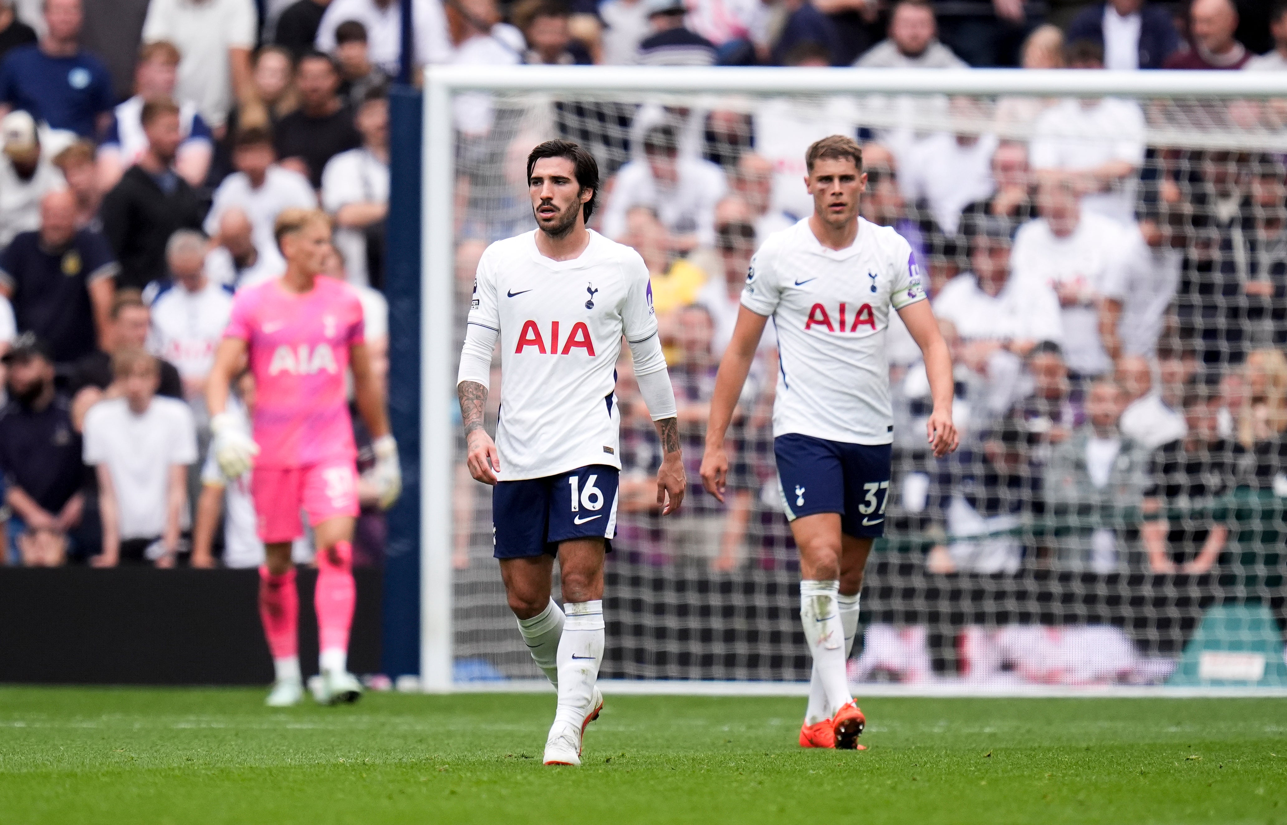 Spurs broke their transfer record with the £100m arrival of midfielder Sando Tonali but their biggest issue is in attack (PA)