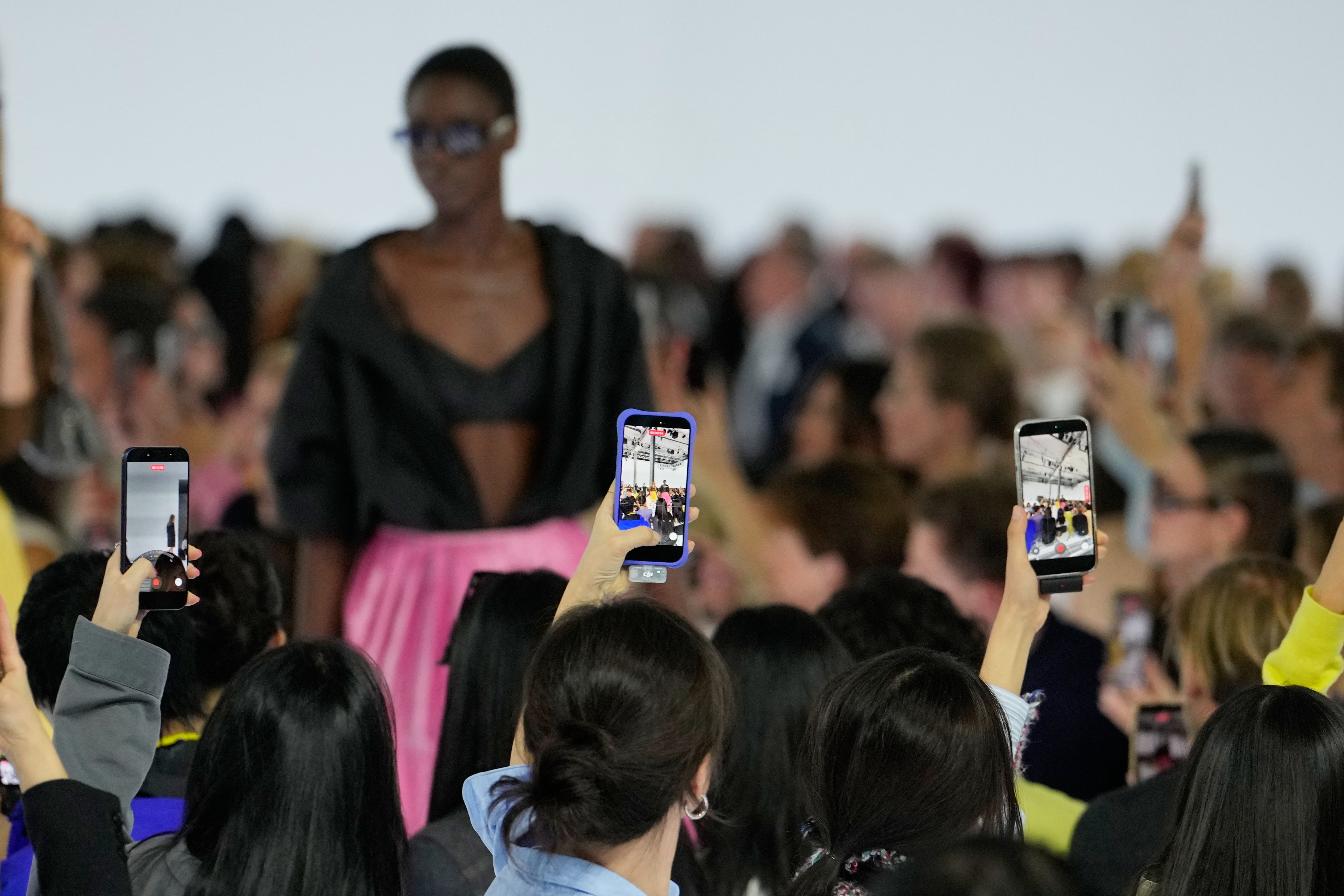 The runway was snapped by photographers and audiences alike (Luca Bruno/AP) (AP)