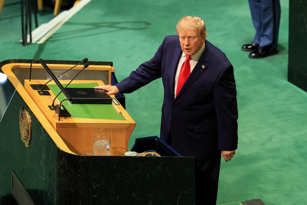 Trump at UN pitches himself as the world’s leader but stone-faced General Assembly isn’t buying it