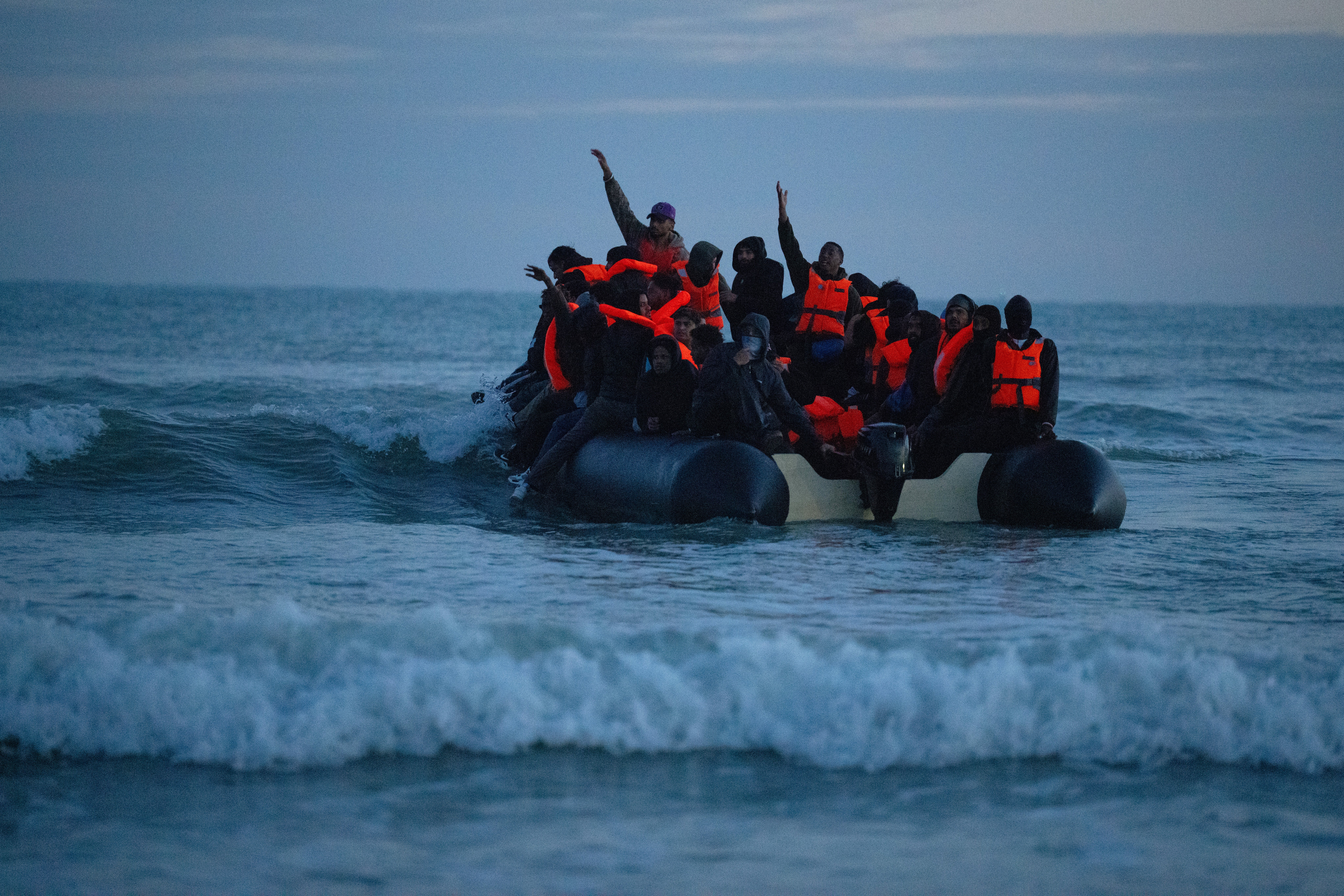 Nearly 800 migrants cross English Channel in single day to set 2026 record