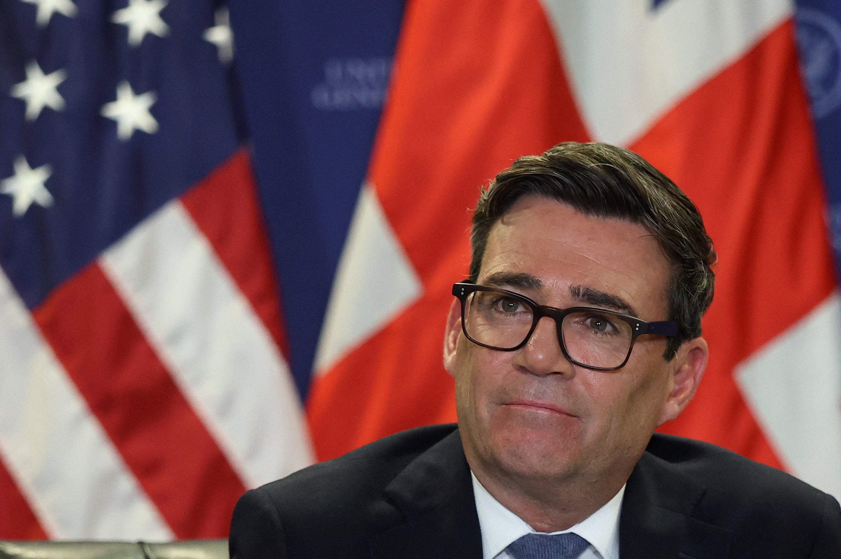 Mr Burnham met Trump during his visit to the US to attend the United Nations General Assembly (Toby Melville/PA)