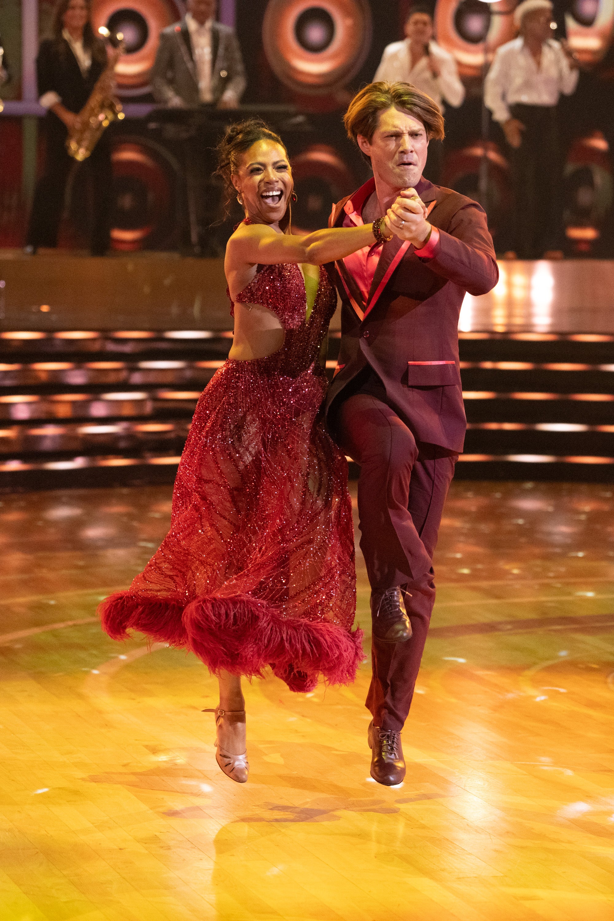 Britt and Taylor scored a 16 out of 30 on their week 1 dance