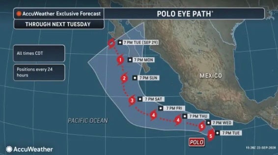 Southern Arizona and Utah have the 'biggest risk' of being hit with rain next week because of the storm, a meteorologist warned