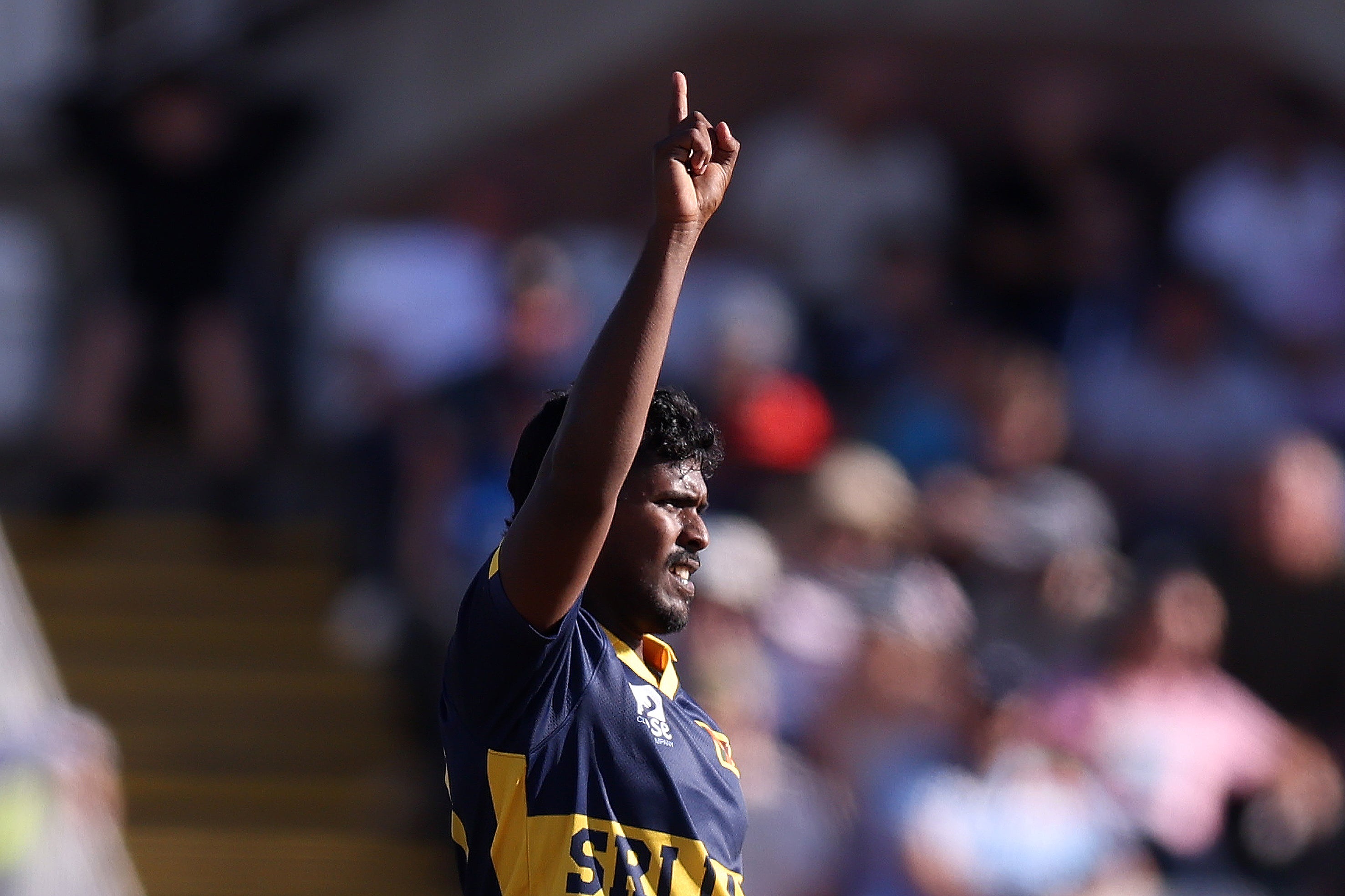 Sachindu Colombage took the wicket of Joe Root on ODI debut (Getty)