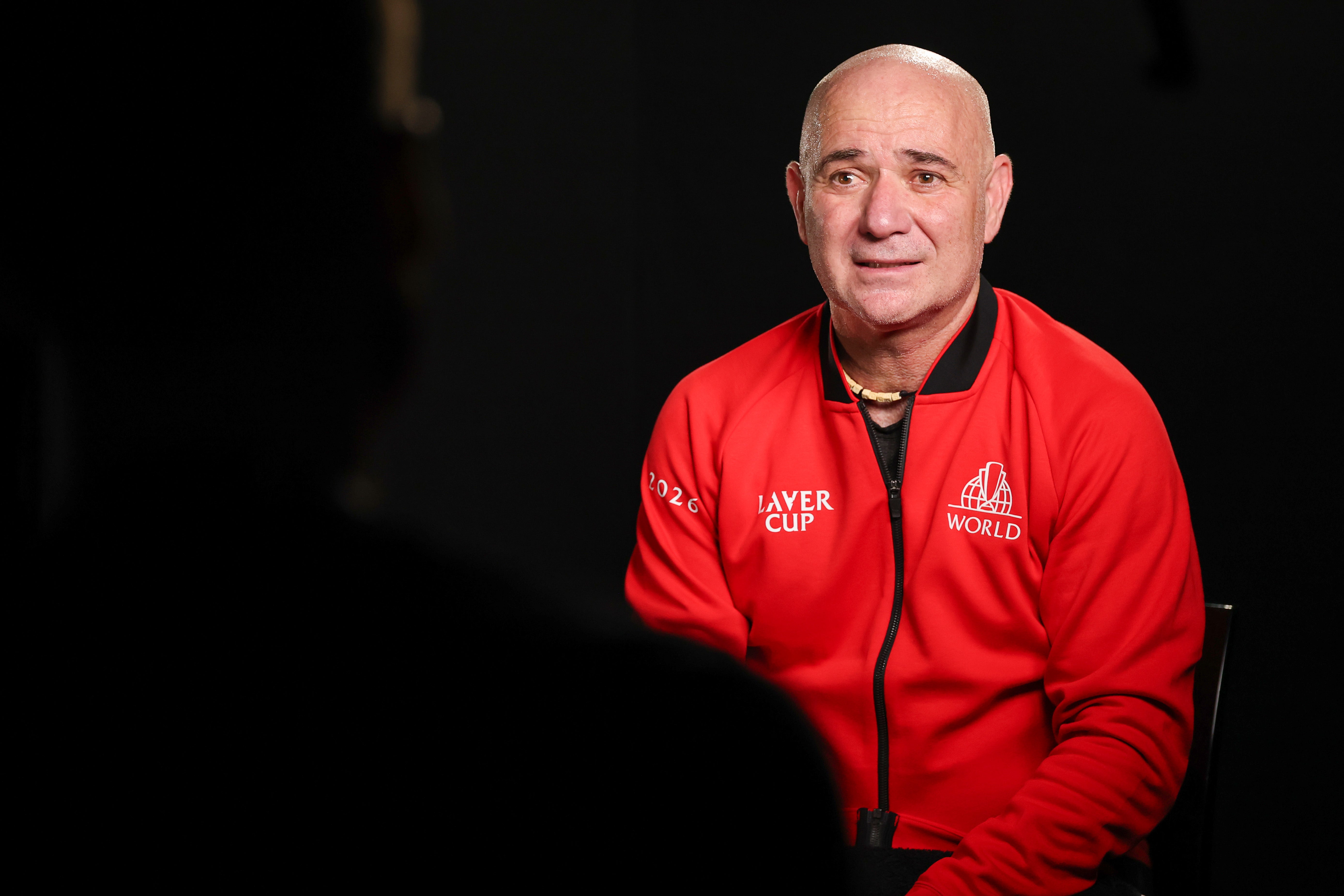 Andre Agassi captains Team World at the Laver Cup in London this weekend (Getty)