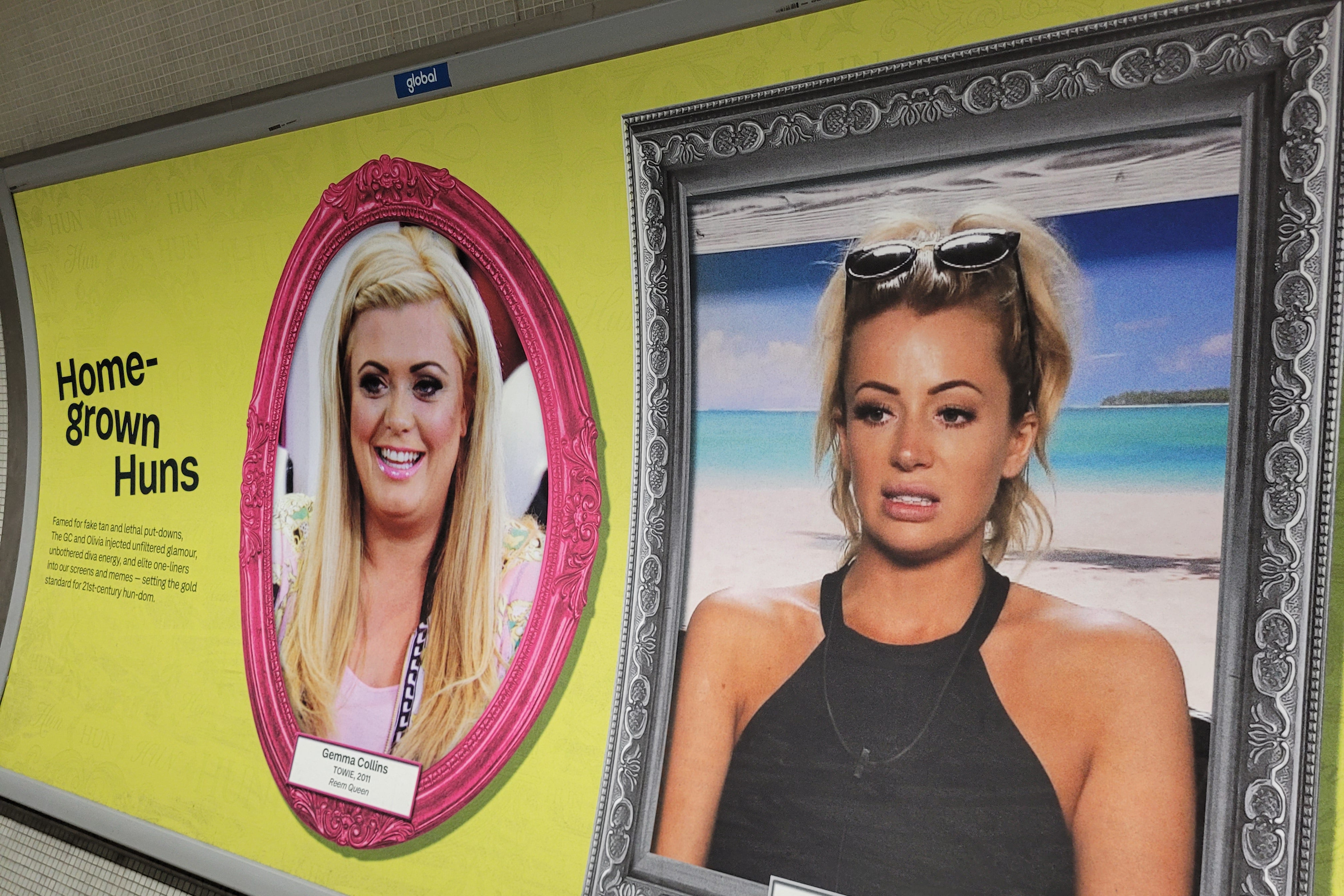 Gemma Collins (right) and Olivia Attwood (left) feature on ITV's new ‘London Hunderground’ ad campaign (Helen Coffey)