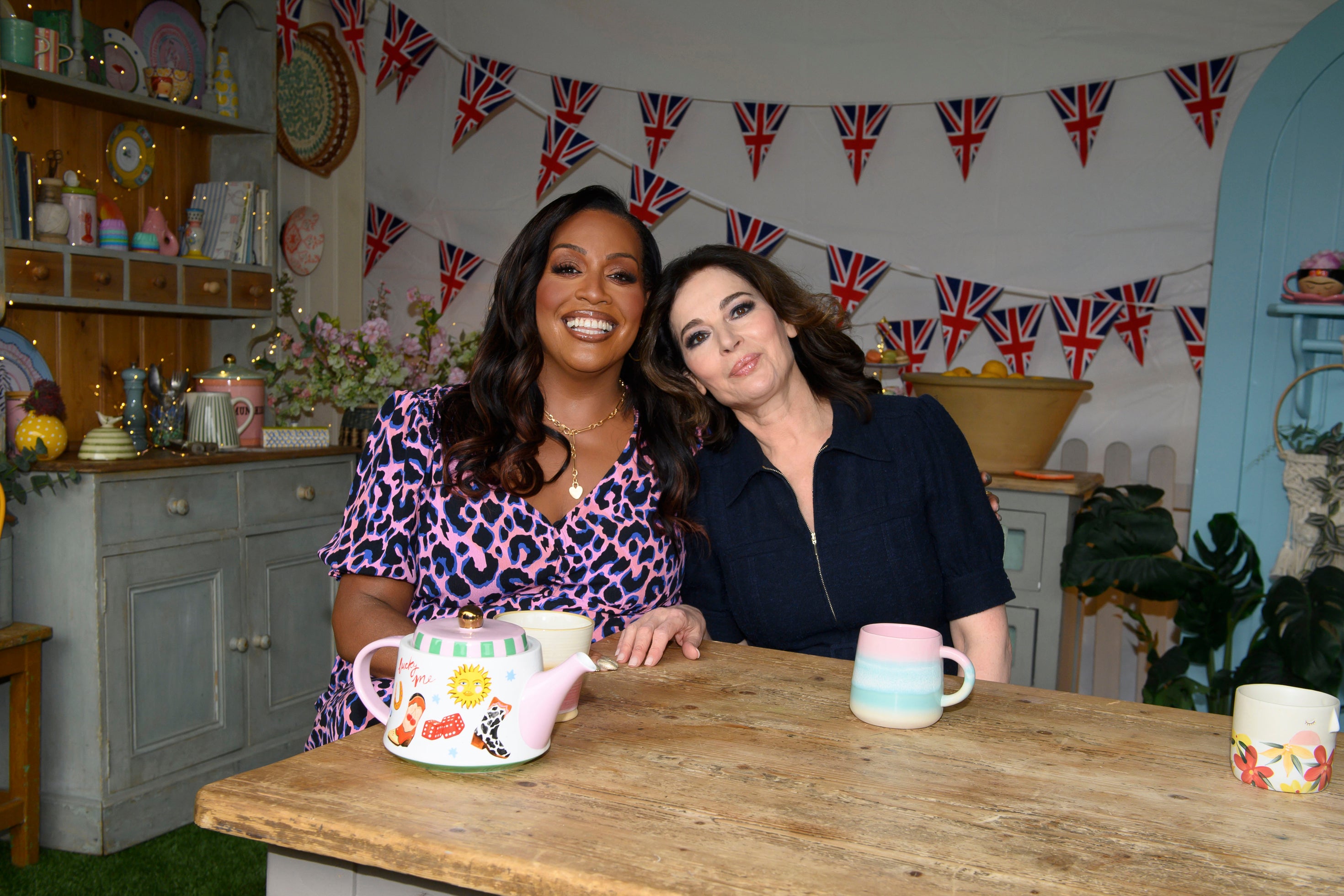 Mother hun, Alison Hammond, with new ‘Bake Off’ judge Nigella Lawson (PA)