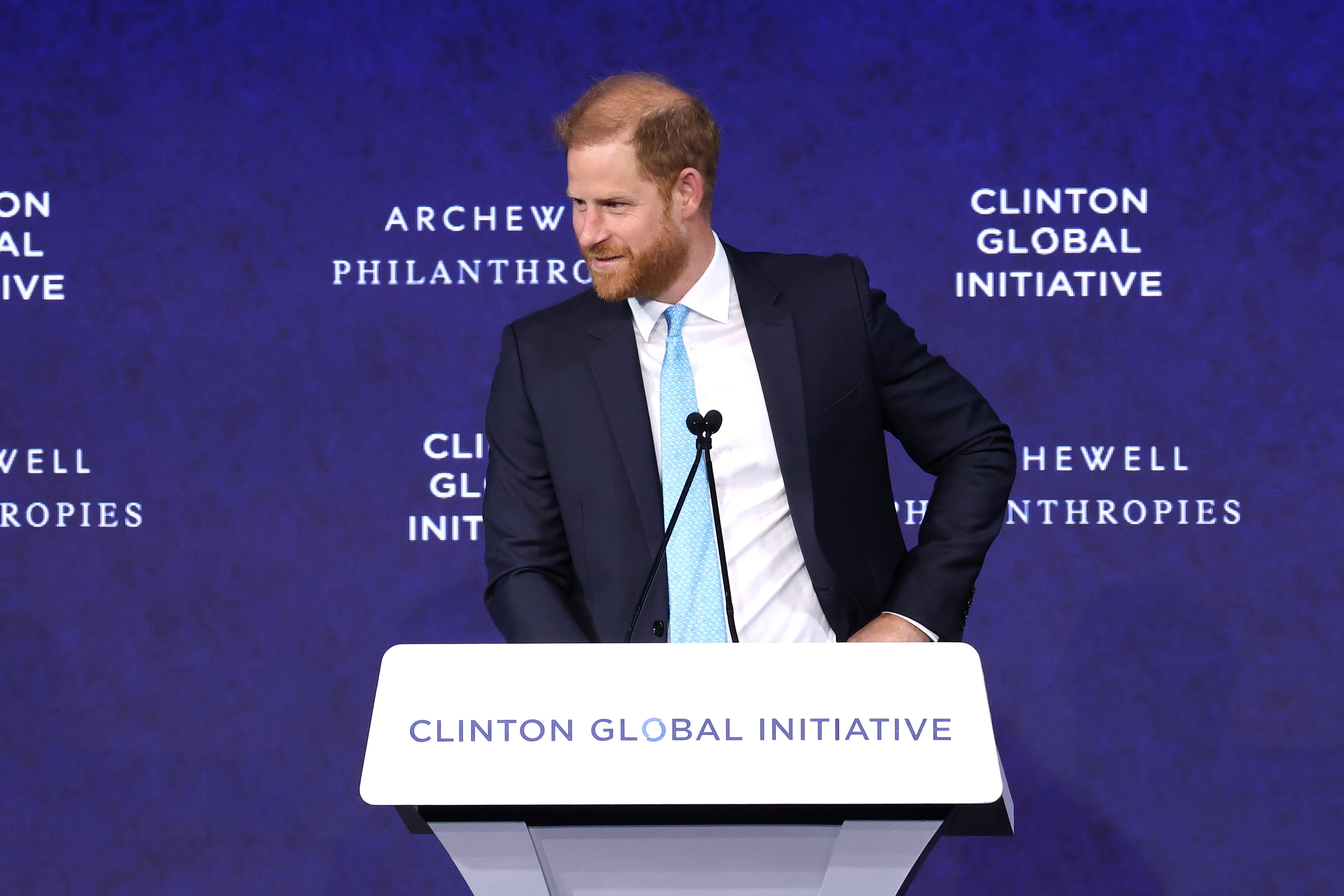 Prince Harry forced to halt AI speech after technical glitch