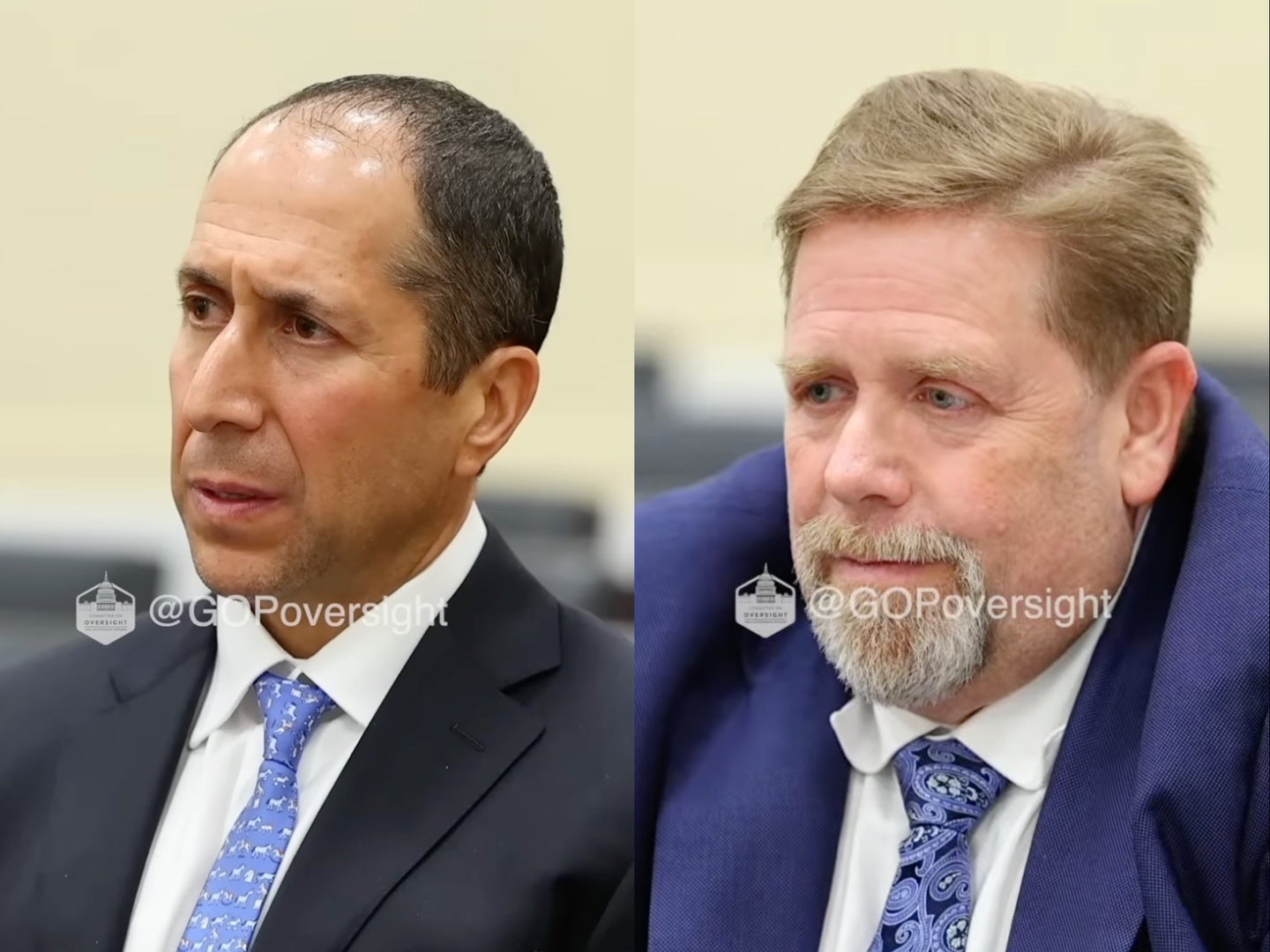 Richard Kahn (left) and Darren Indyke, (right) the manager of Jeffrey Epstein’s estate, are reportedly facing a federal investigation following recent interviews with members of Congress