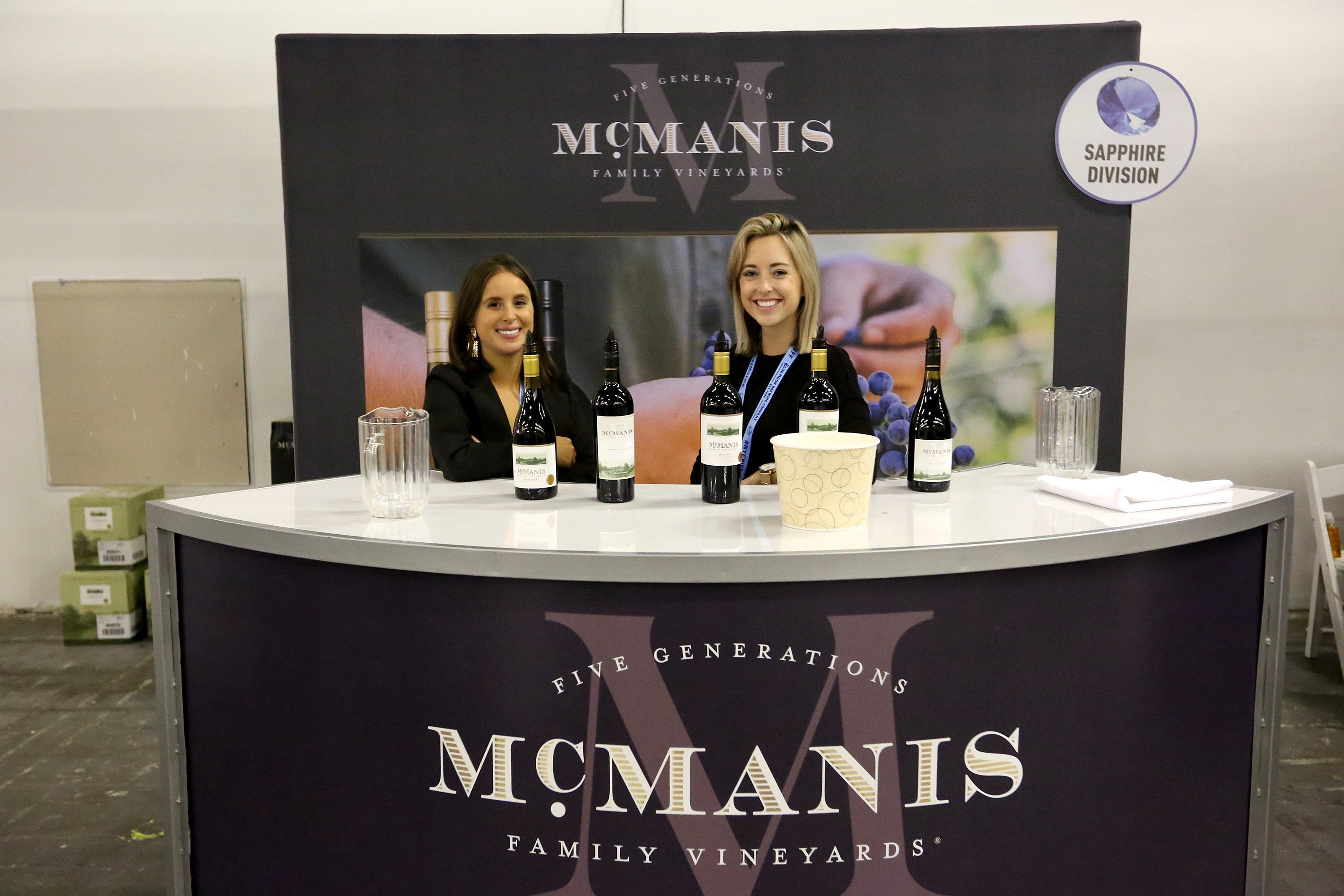A McManis Family Vineyards booth at the Food Network & Cooking Channel New York City Wine & Food Festival in 2018. The company has suffered a massive drop in exports to Canada (Getty)