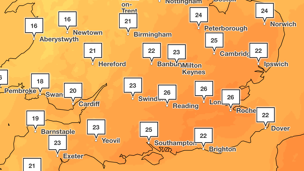 UK set for ‘exceptionally warm’ weather later this week, Met Office says