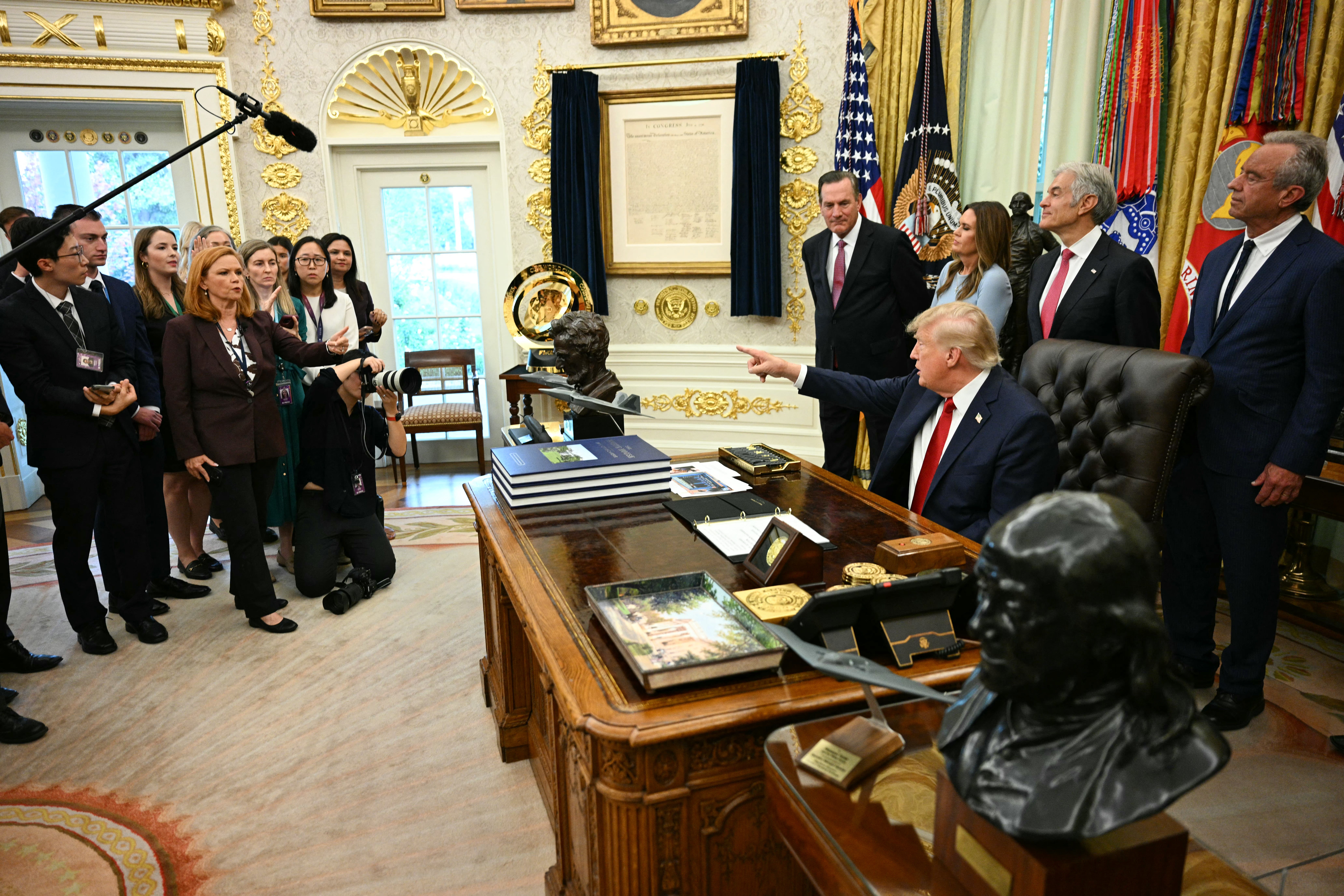 Trump’s actions have escalated his ongoing war with the press and threats to First Amendment protections as he publicly rages against critical and antagonistic reporting (AFP/Getty)