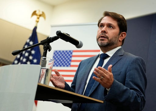 Sen. Ruben Gallego, D-Ariz., called Trump’s attempts to rebrand AI ‘f***ing stupid” (AP)