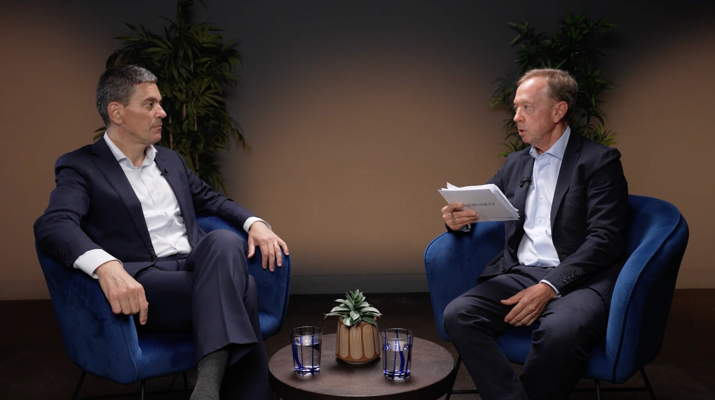 Miliband sits down with The Independent Editor-in-Chief Geordie Greig