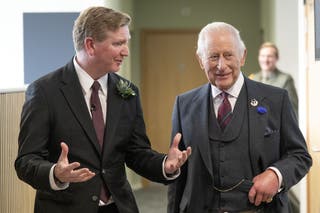 Dan McGrail (left) said King Charles visit this week was about showing GB Energy is ‘very much open for business’. (Lesley Martin/PA)