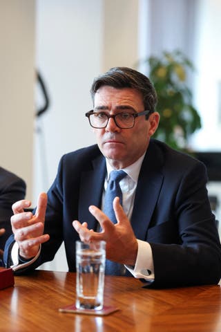 Prime Minister Andy Burnham said ‘the one-size-fits-all approach isn’t working’ (Toby Melville/PA)