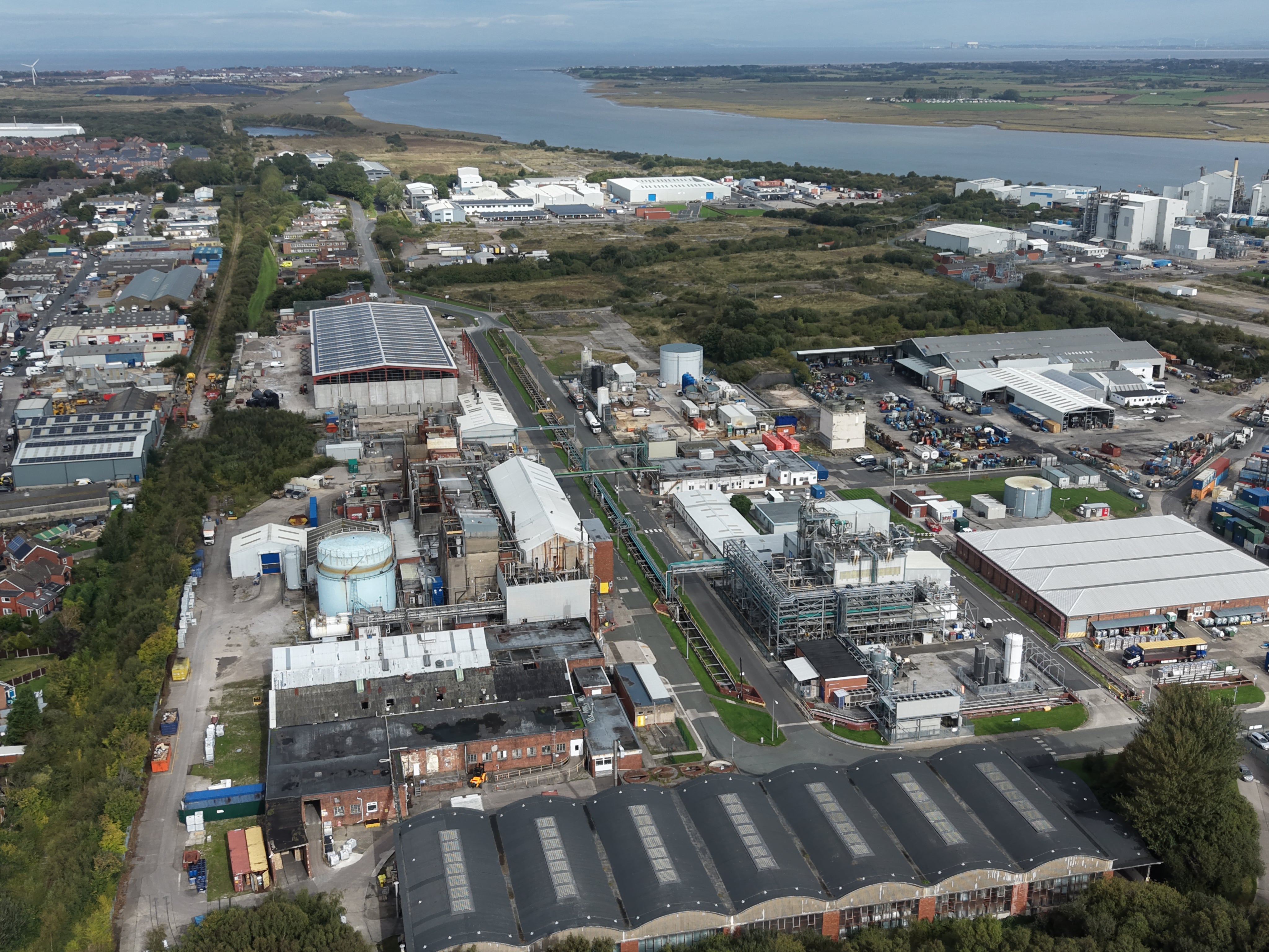The chemical site is located in Lancashire