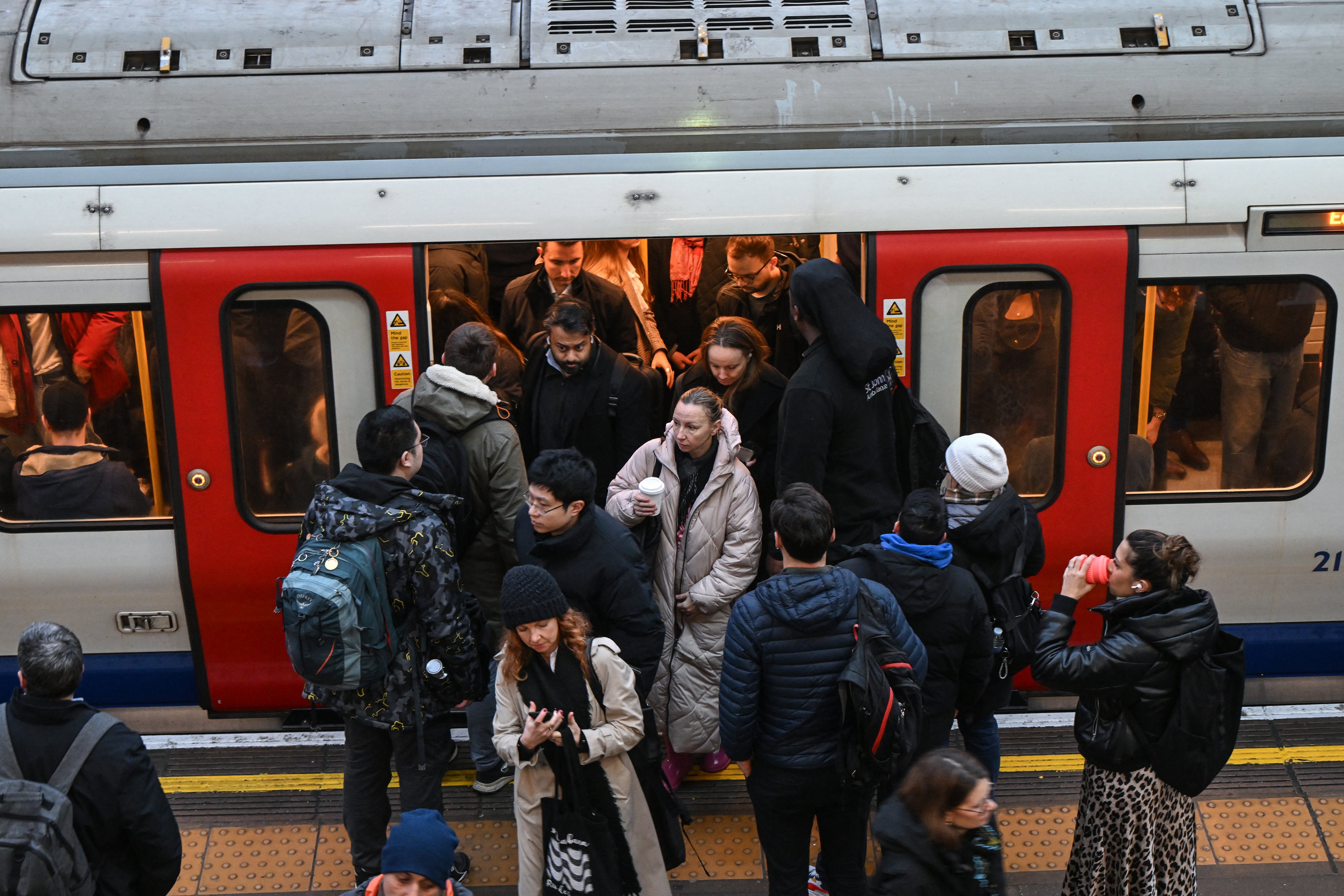 There were 13,464 reported assaults against people who are not part of the railway workforce between April 2025 and March 2026 on mainline services, data published by the Office of Rail and Road (ORR) (AFP/Getty)