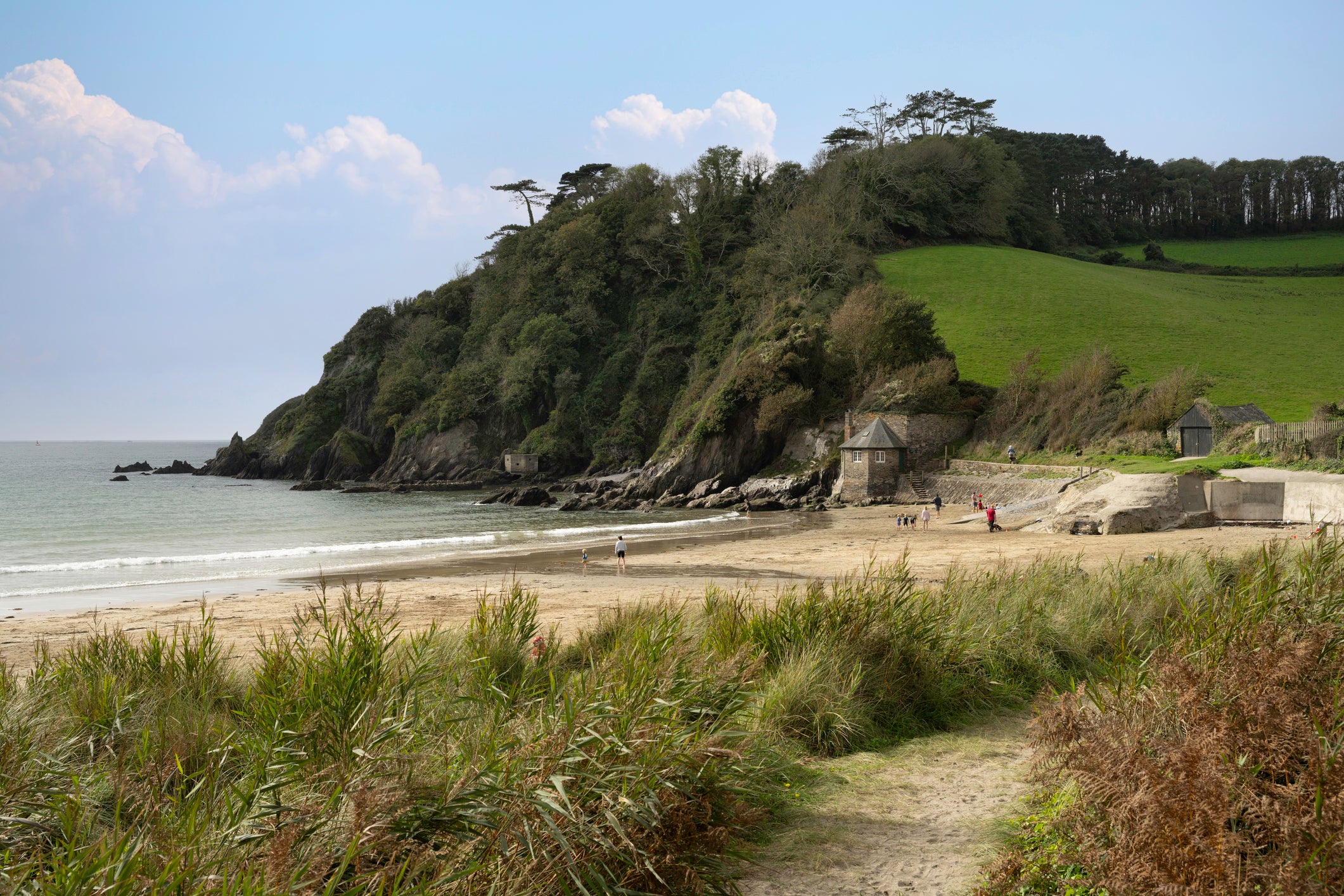 Mothecombe Beach in Plymouth is on Devon’s coast