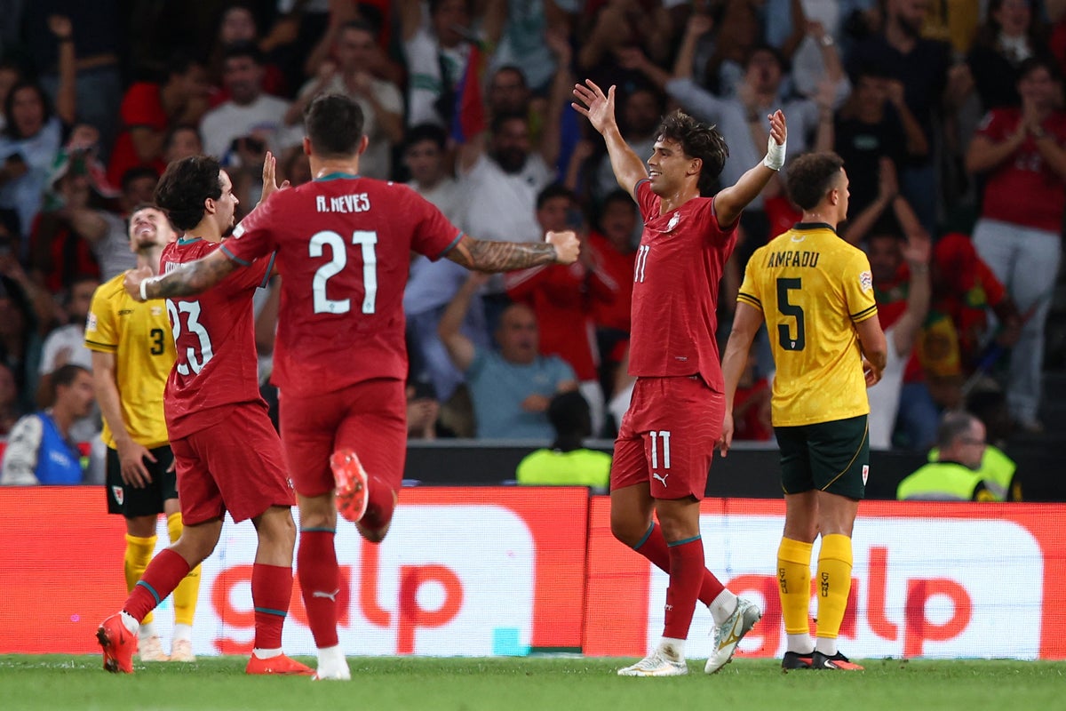 Portugal v Wales LIVE: Joao Felix fires dominant hosts ahead in Nations League clash