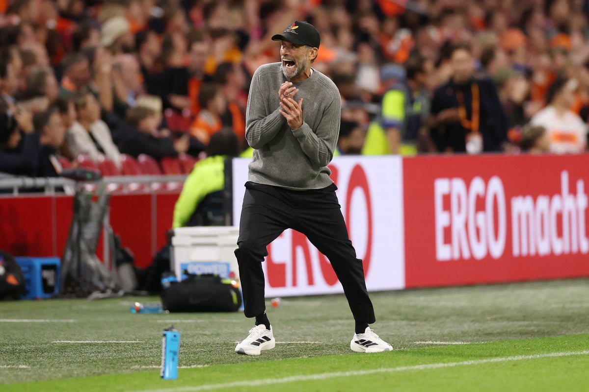 Netherlands vs Germany LIVE: Controversy shrouds Jurgen Klopp’s first goal in Nations League clash