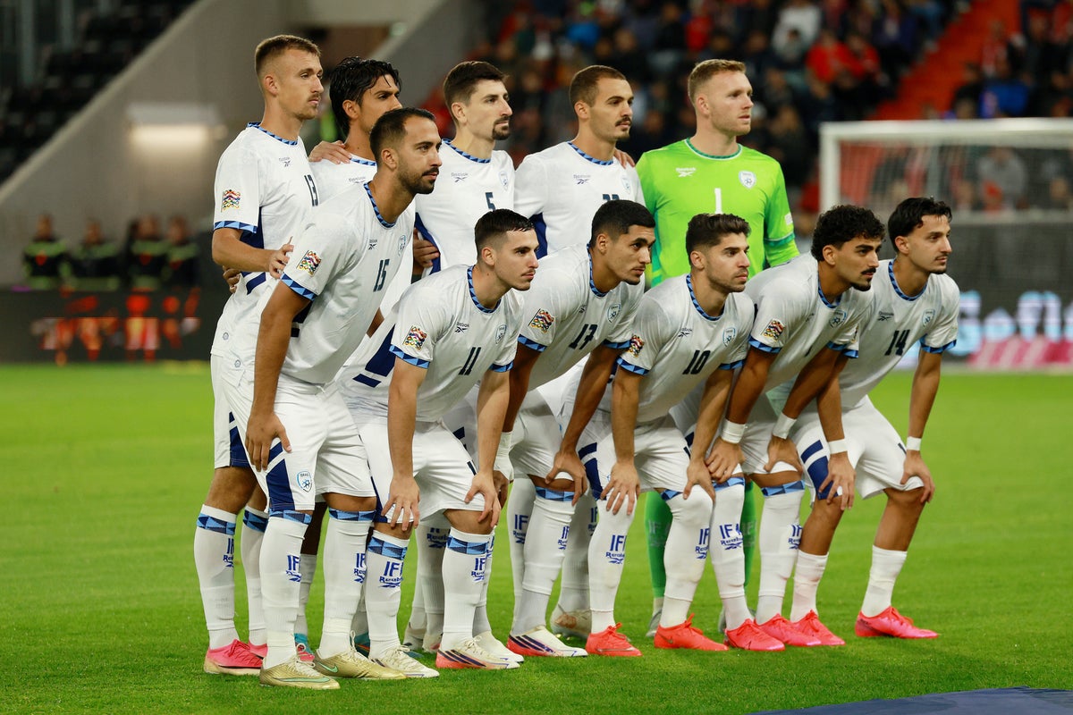 Israel striker sent off for gun celebration in Nations League defeat to Austria