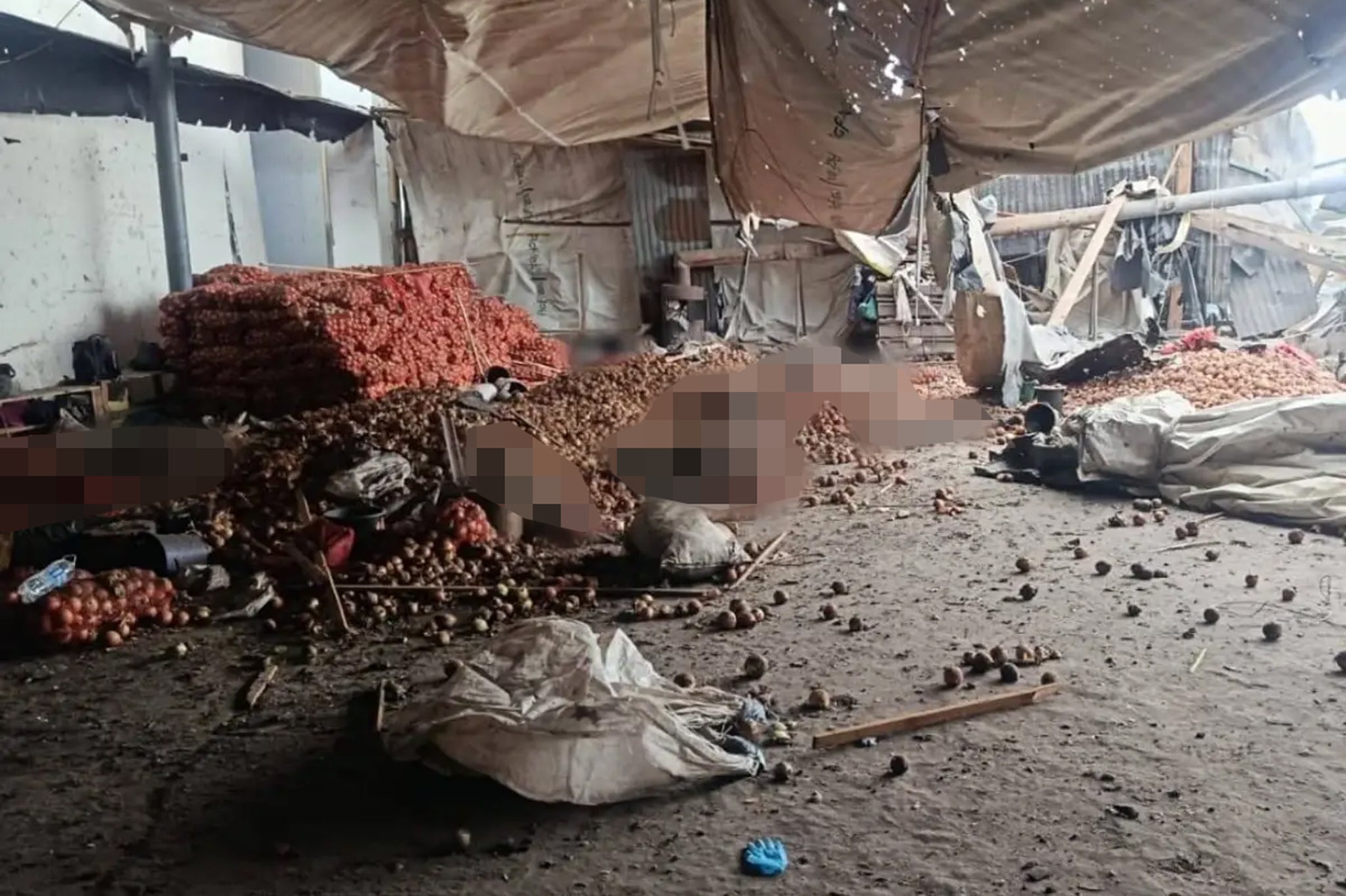 A farm was attacked, killing 12 and injuring six (Kharkiv Police)