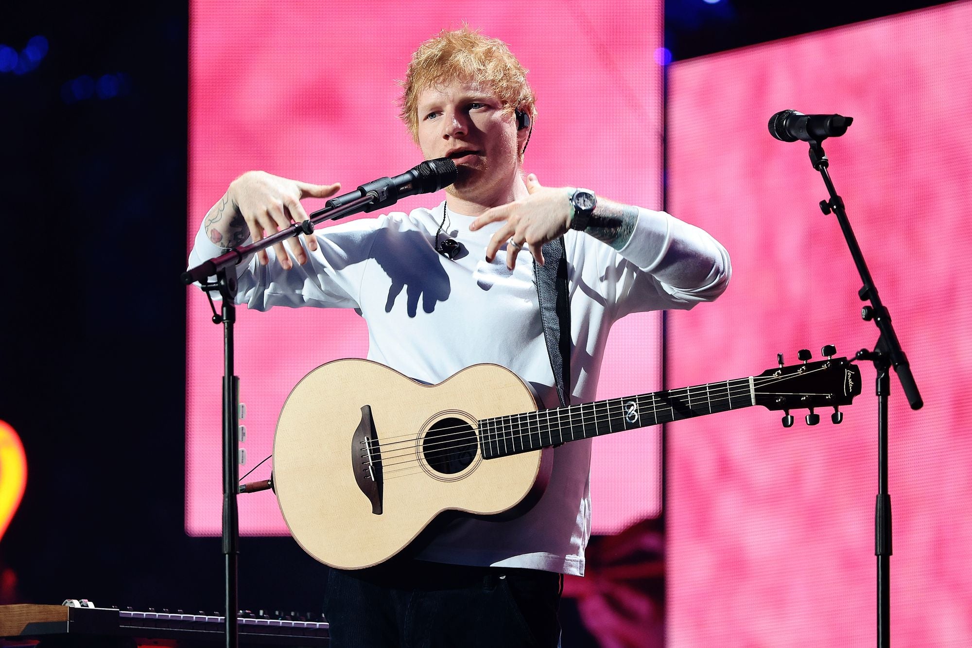 Ed Sheeran’s shows at Robert Kraft’s Gillette Stadium have been canceled due to bad weather conditions (Getty Images for iHeartRadio)