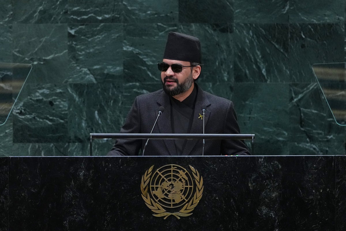 Nepal's leader, at UN, says recent floods serve as a 'warning to the world' about climate change