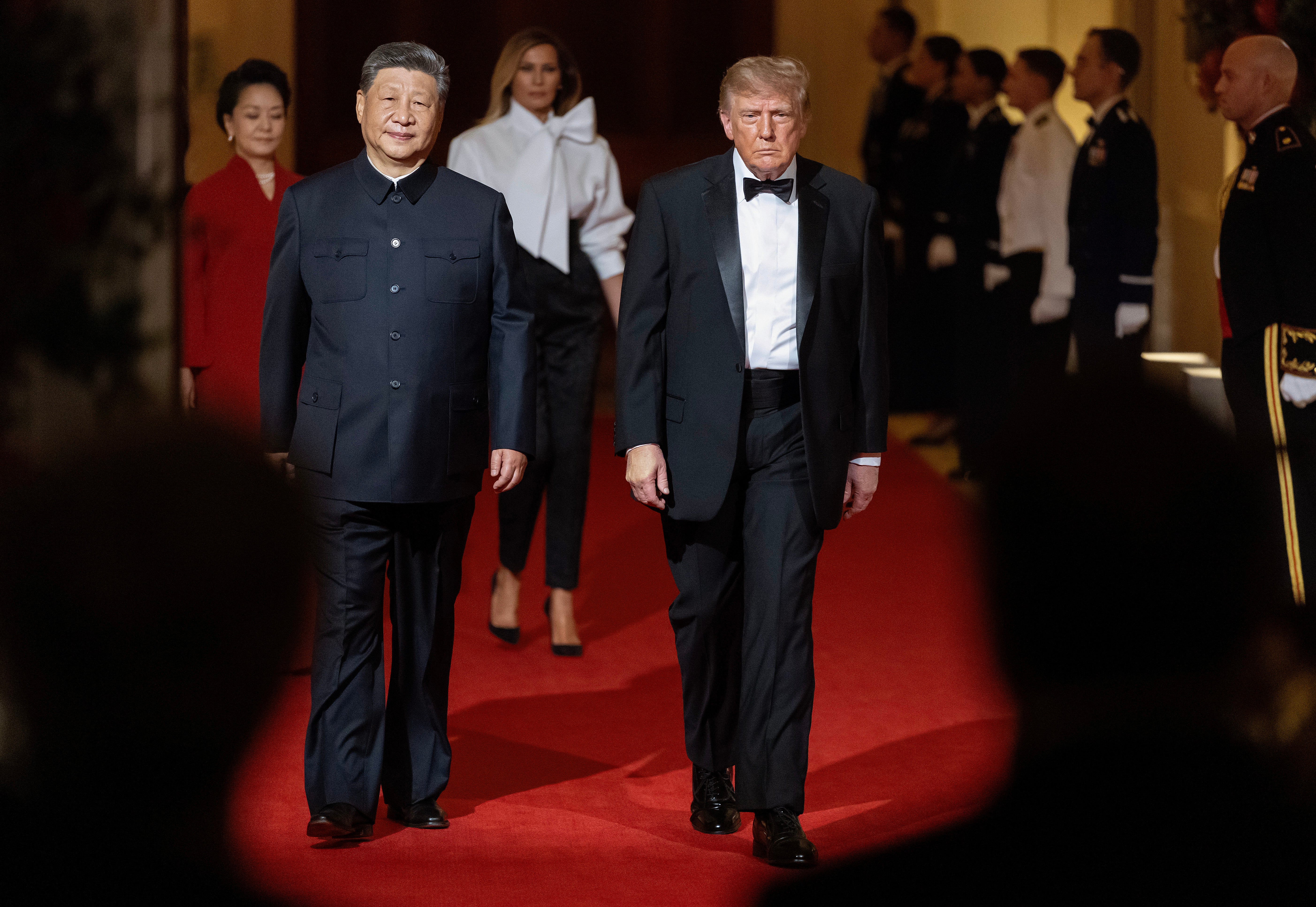 The Chinese president attended a state dinner at the White House Thursday, along with a slew of business leaders and tech titans