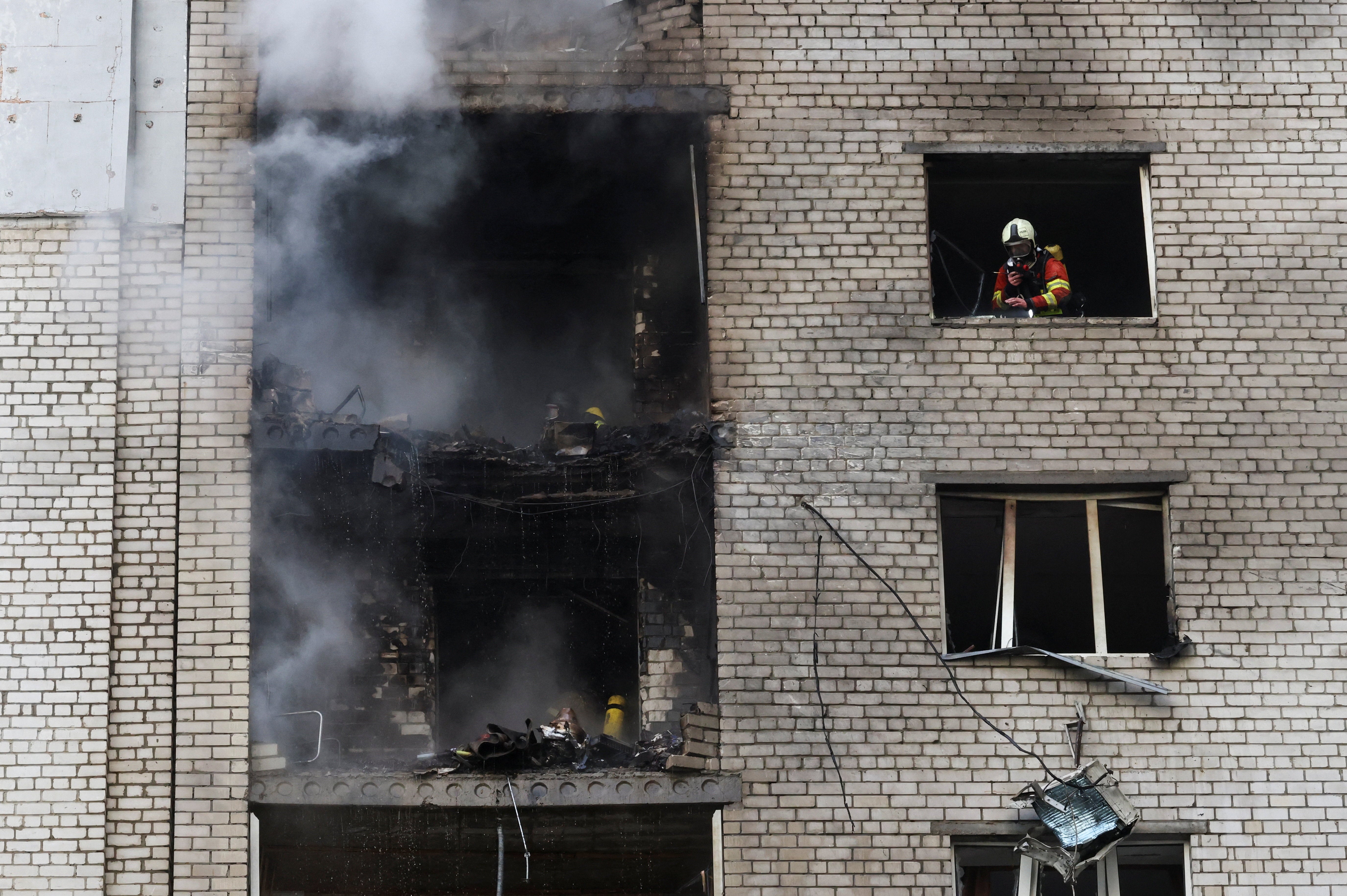 Ukraine-Russia war latest: Child killed in Russian drone attack on high-rise building in Kyiv, officials say