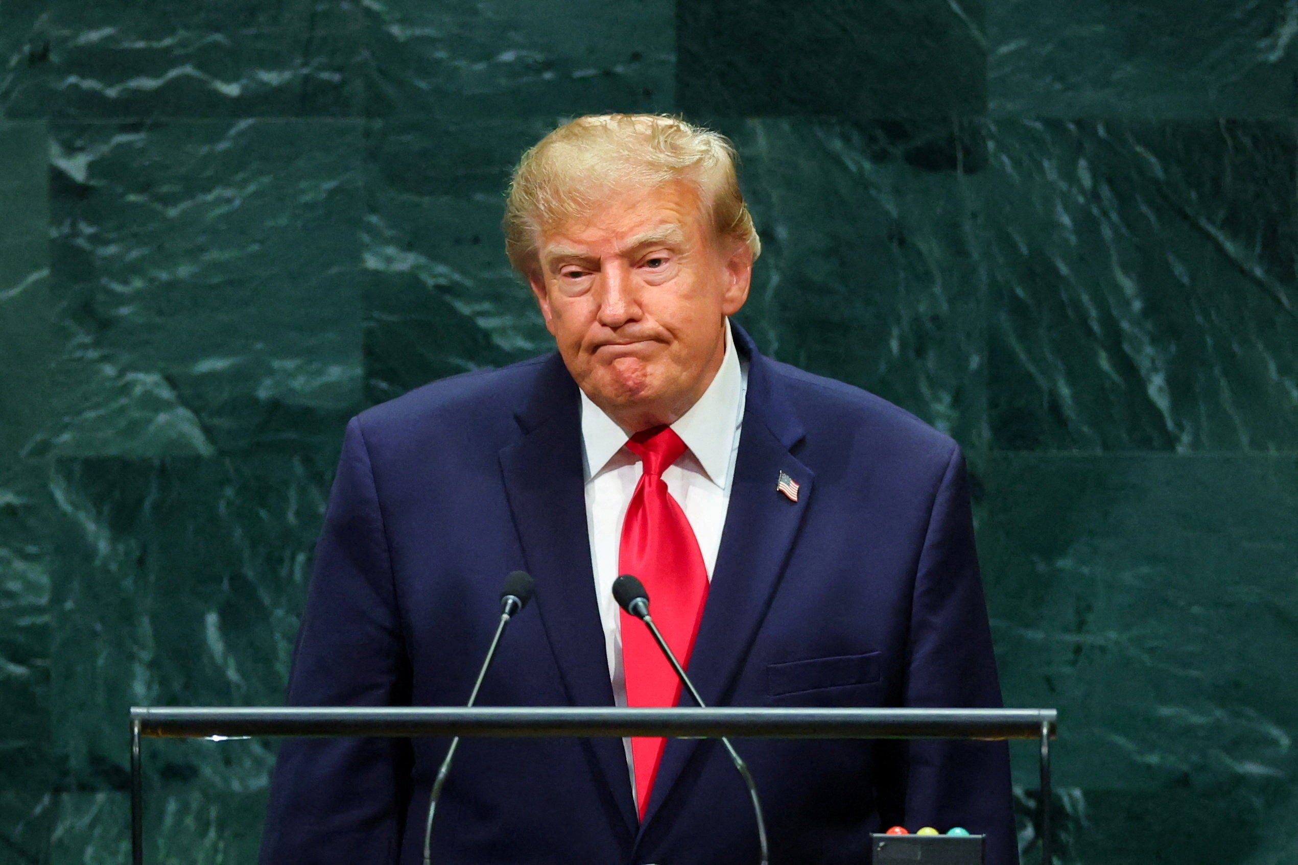 President Donald Trump's approval rating is at an all-time low (Reuters)