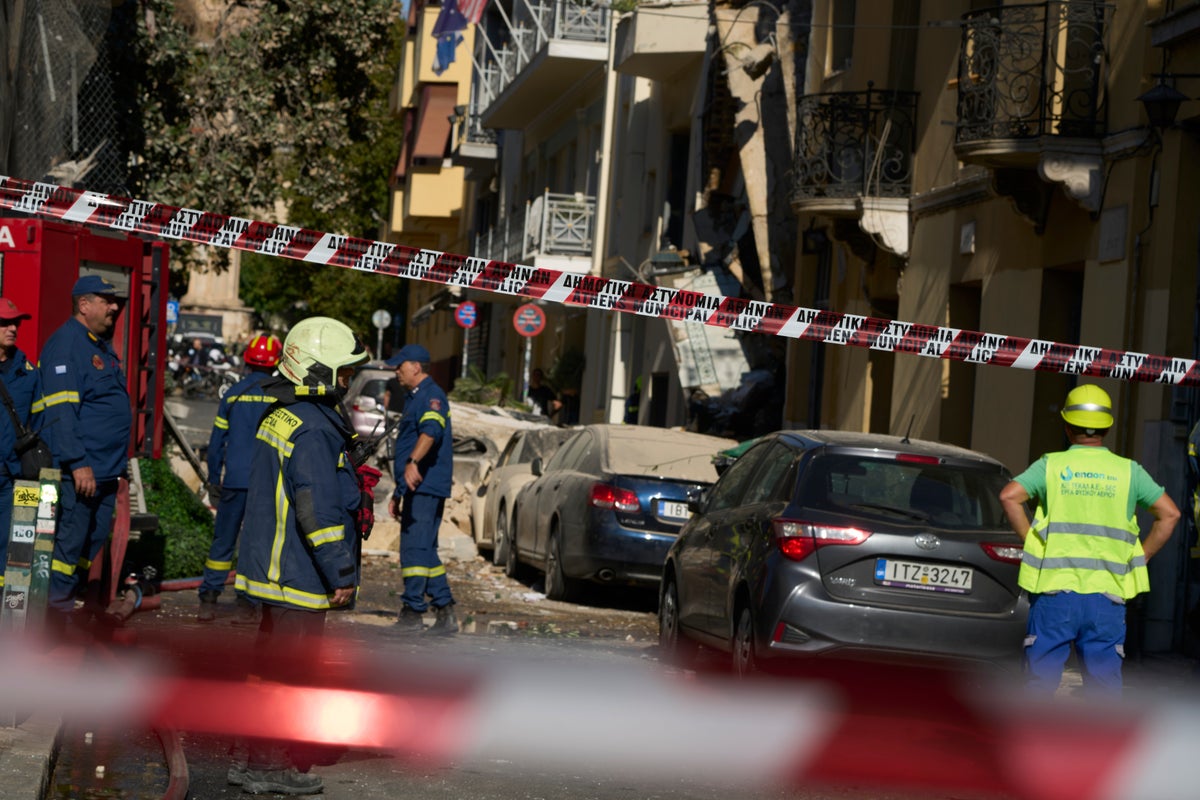 An explosion near the Acropolis in Greece injures at least 2 people and collapses a building