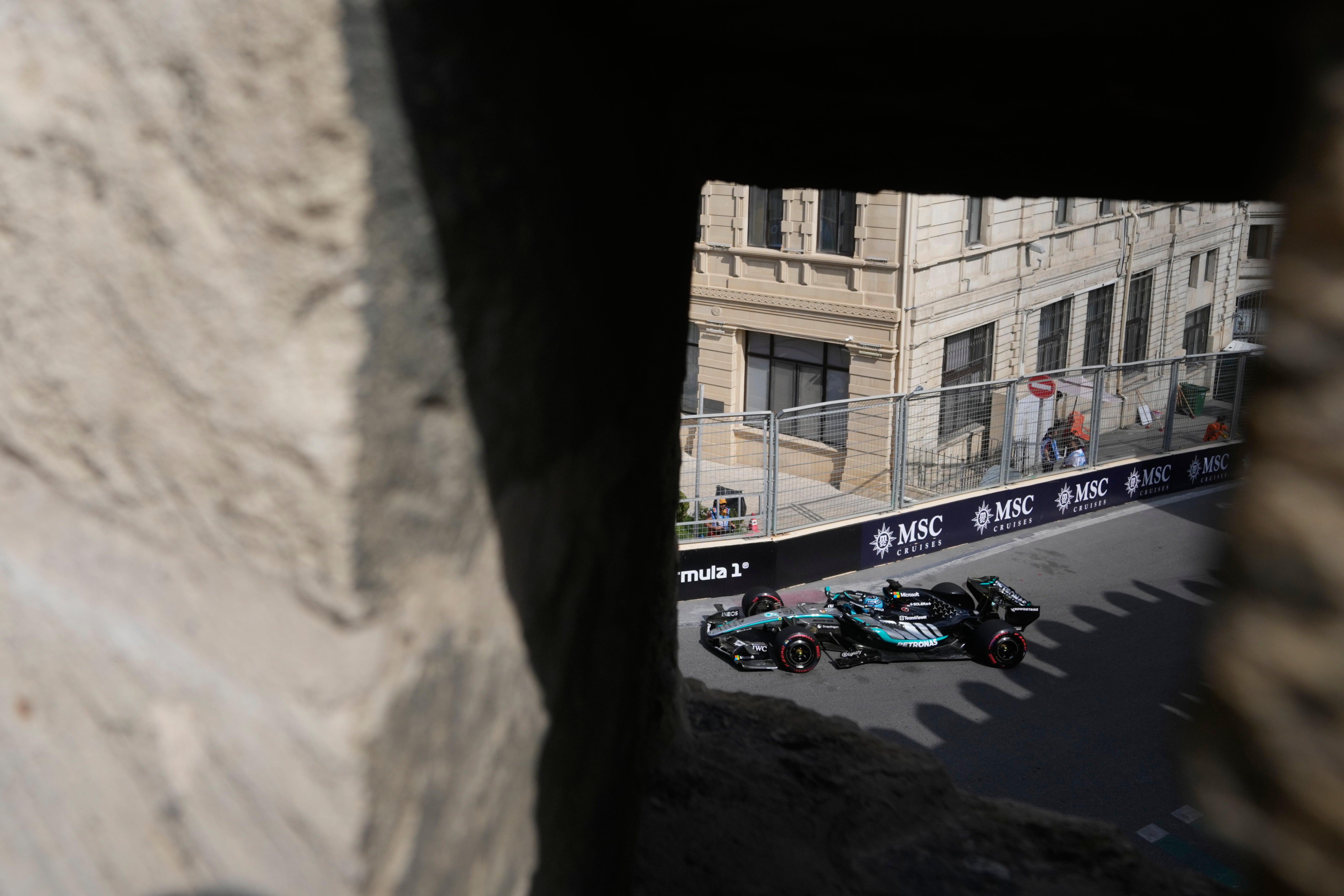 George Russell was pipped to top spot by Max Verstappen (Pavel Bednyakov/AP) (AP)