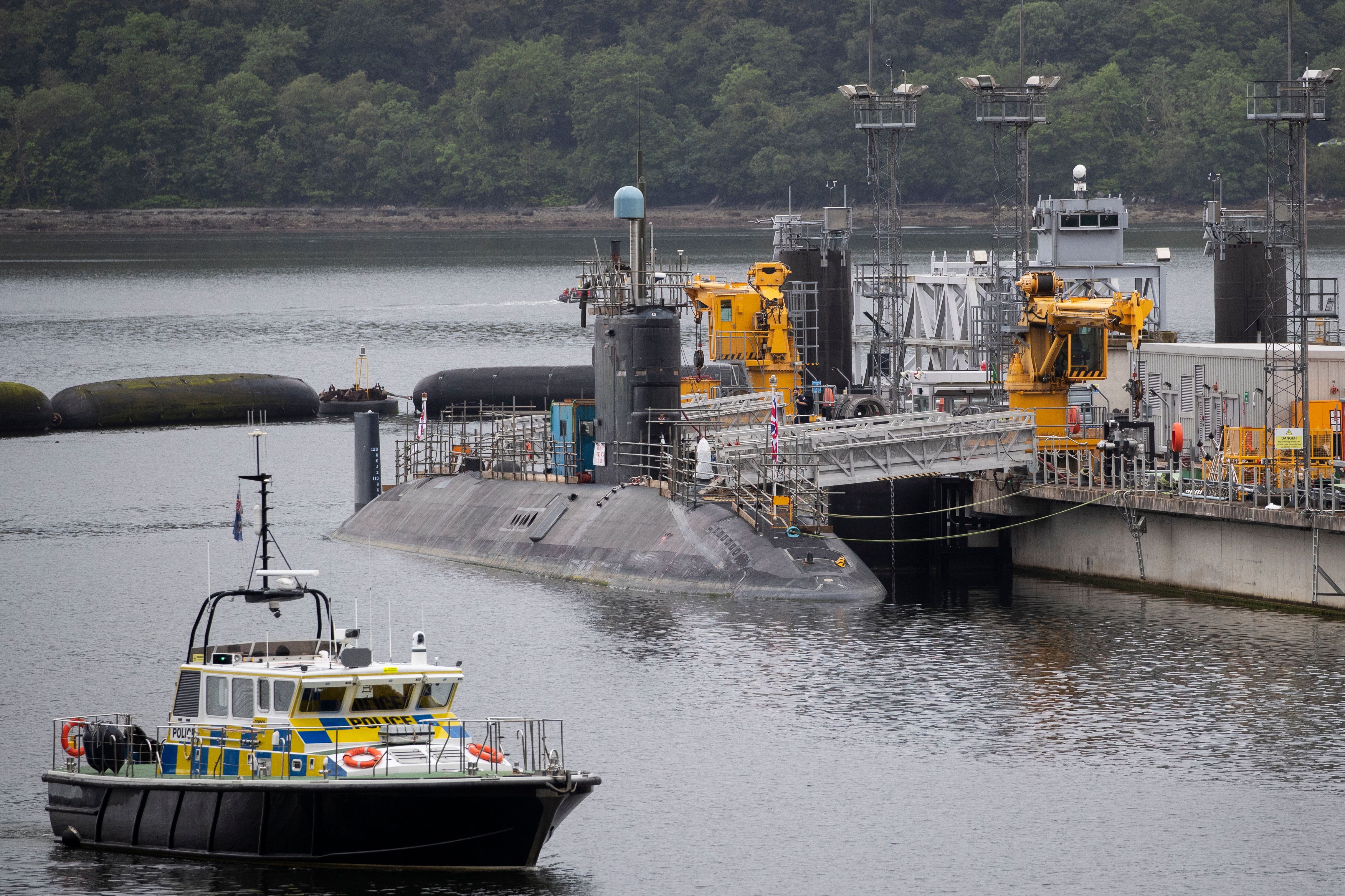 Healey is set to announce a UK-only competitive tender process to acquire three new floating docks located at HM Naval Base Clyde, Faslane (PA Archive)