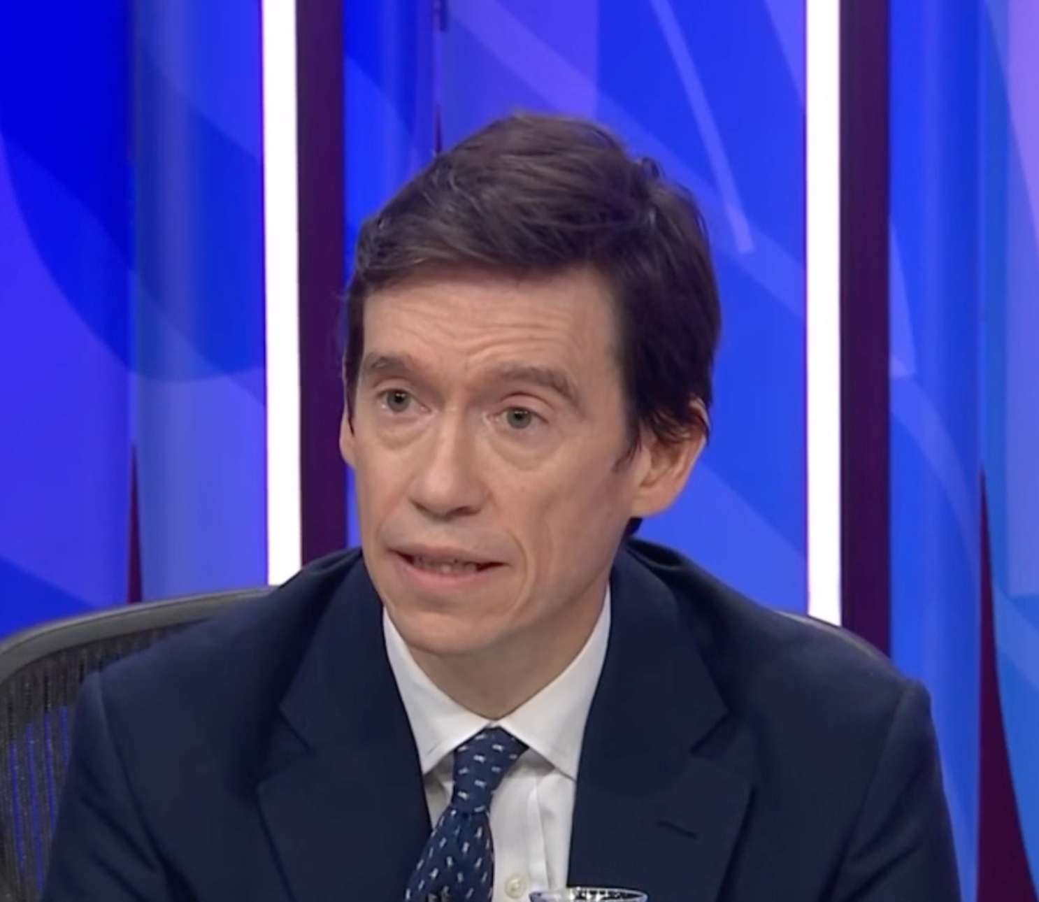 Mr Stewart said nobody in the Newsnight studio notice his unusual body language