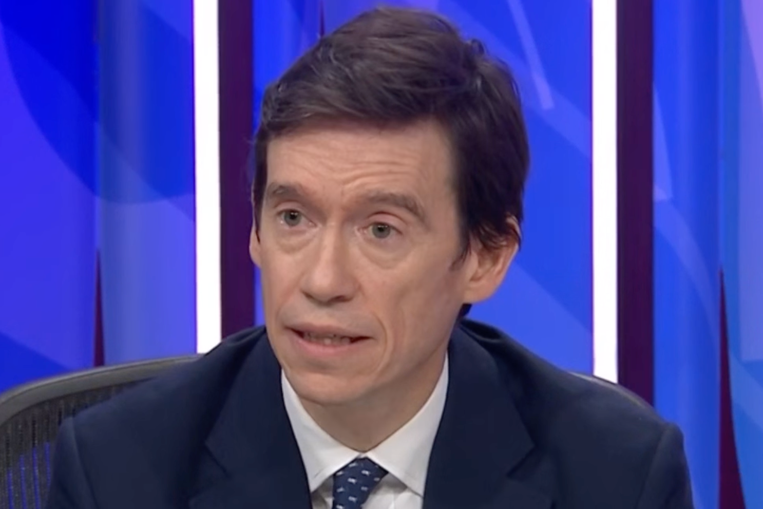 Mr Stewart said nobody in the Newsnight studio notice his unusual body language (BBC)