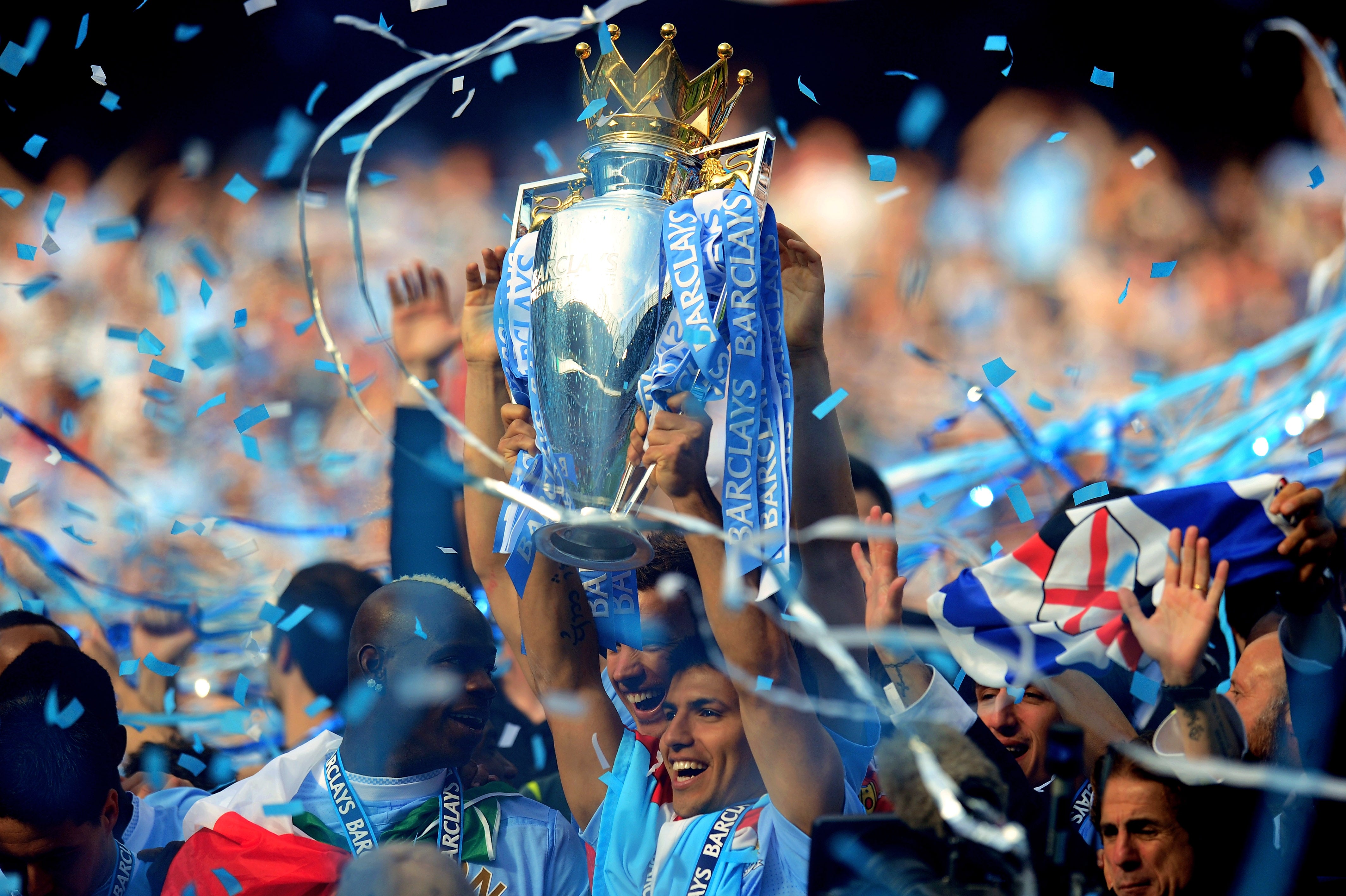 Sergio Aguero helped Manchester City win the Premier League in 2012
