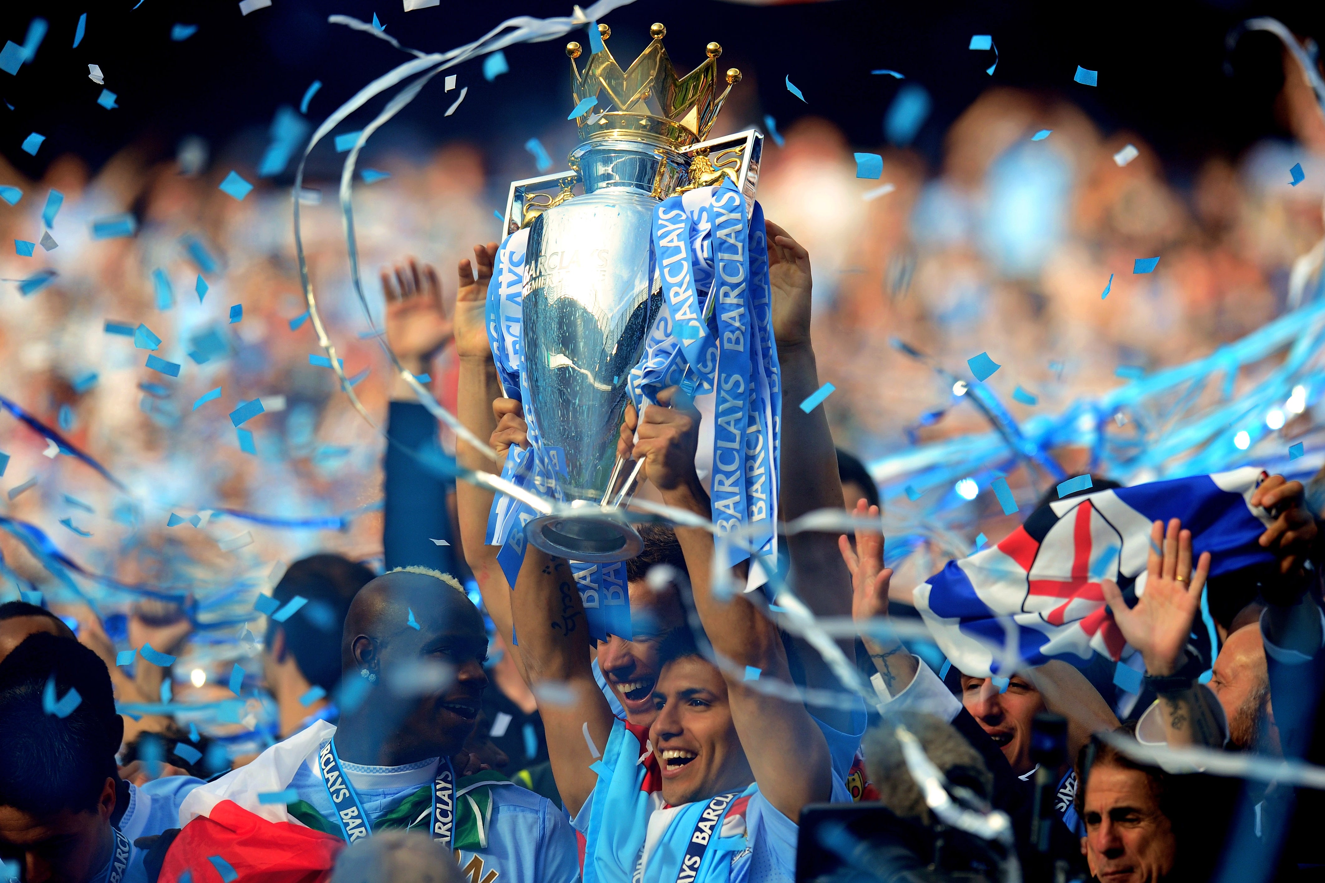 Sergio Aguero helped Manchester City win the Premier League in 2012 (Getty)