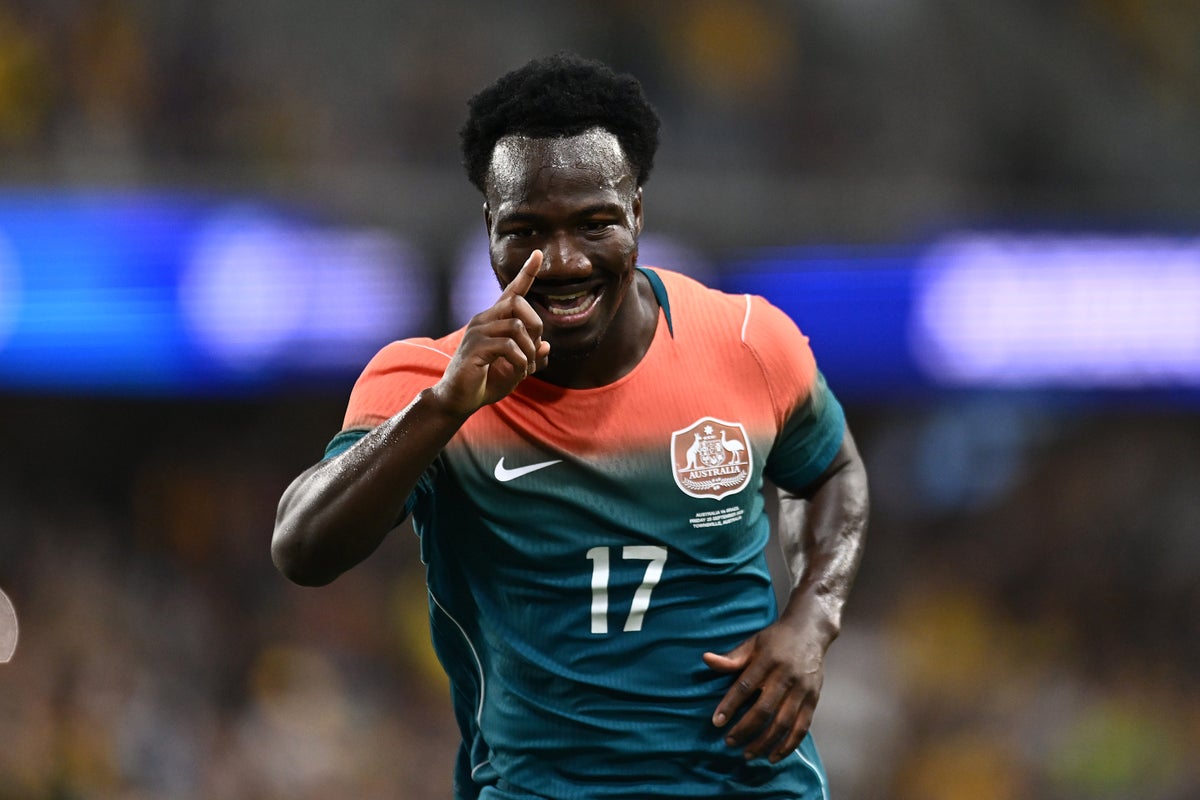 Australia vs Brazil LIVE: Nestory Irankunda scores free kick as Socceroos lead Selecao