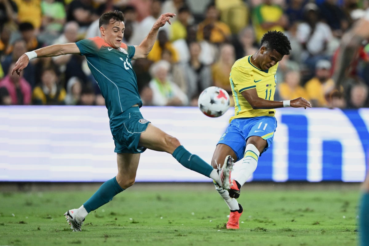 Australia vs Brazil LIVE: Estevao has goal ruled out by VAR on stroke of half-time