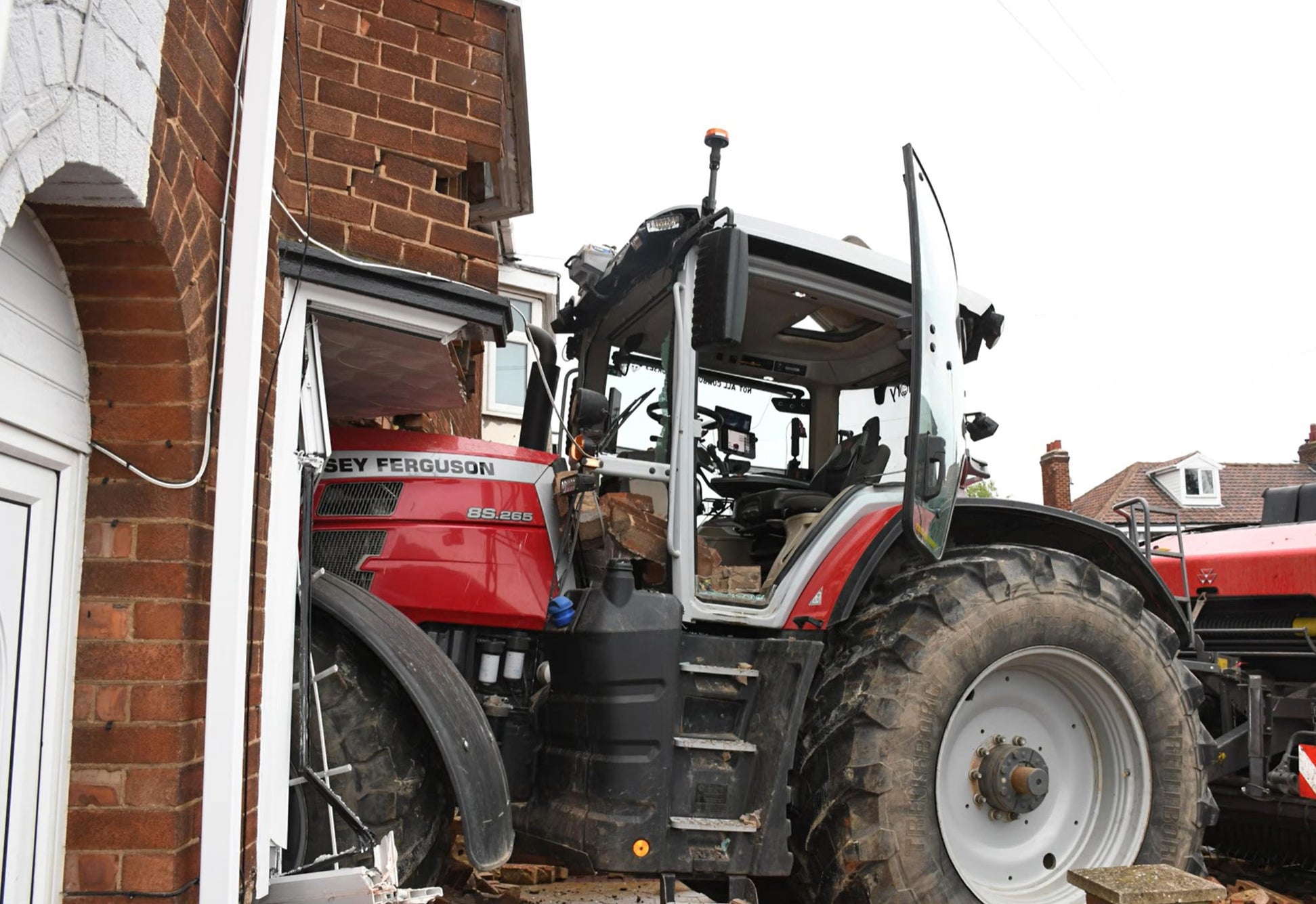 Recorder Paul Reid said 'the house essentially had to be rebuilt', while the court heard the tractor needed £56,000 of repairs and the hay baler, which had cost the farmer £30,000, was written off