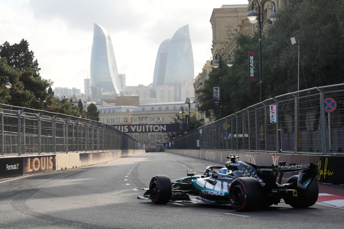 George Russell Secures Pole in Azerbaijan After Antonelli Crash