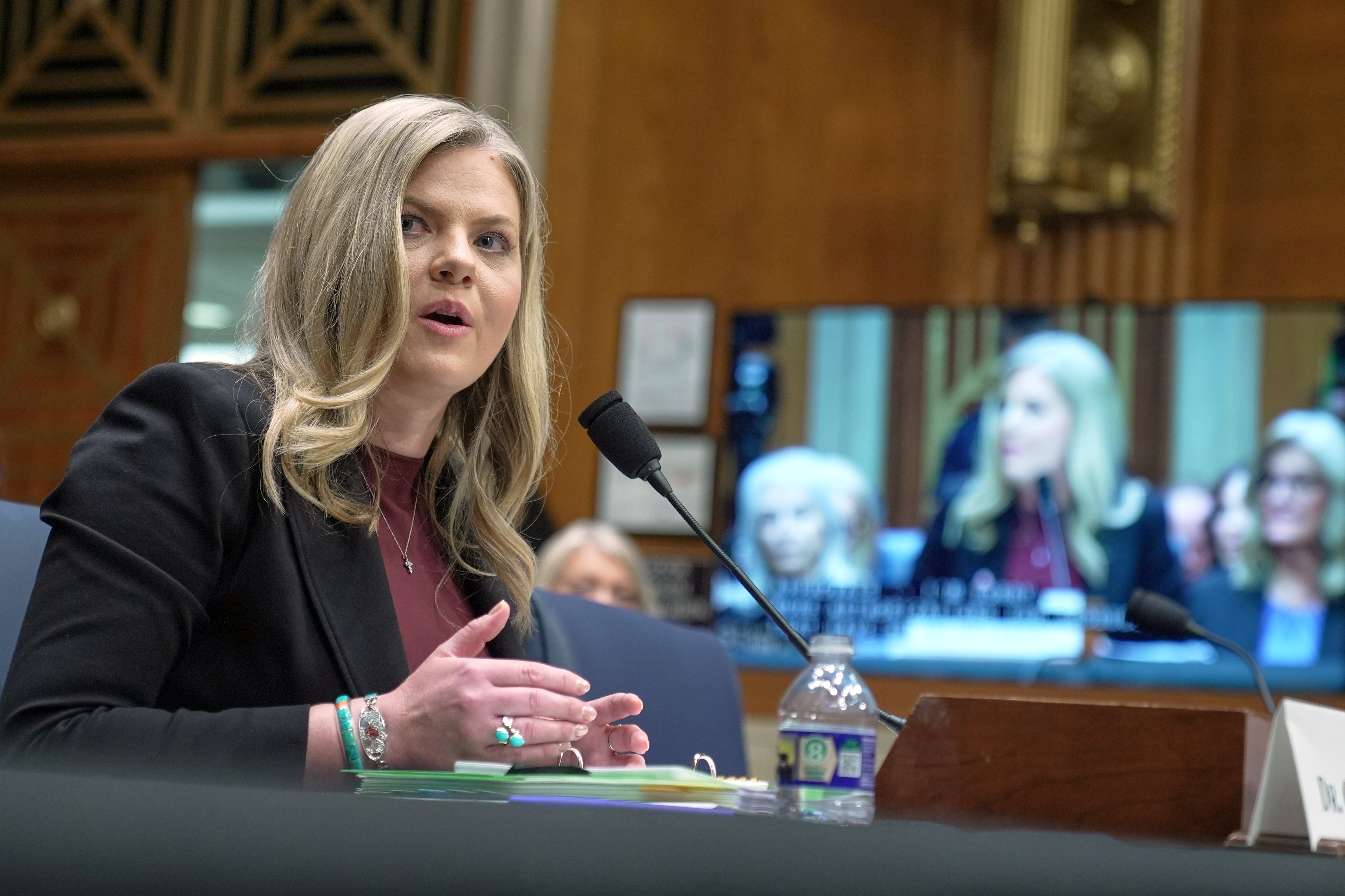 Heidi Overton, Donald Trump’s nominee to lead the FDA, suggested she could revisit government approval of abortion drugs and refused to answer whether she believes IUDs are a form of abortion
