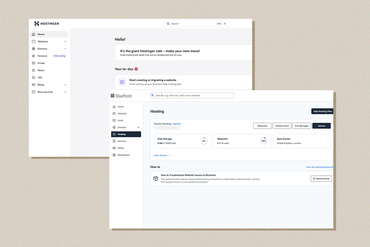 Hostinger vs Bluehost review: An expert compares the two web hosting services